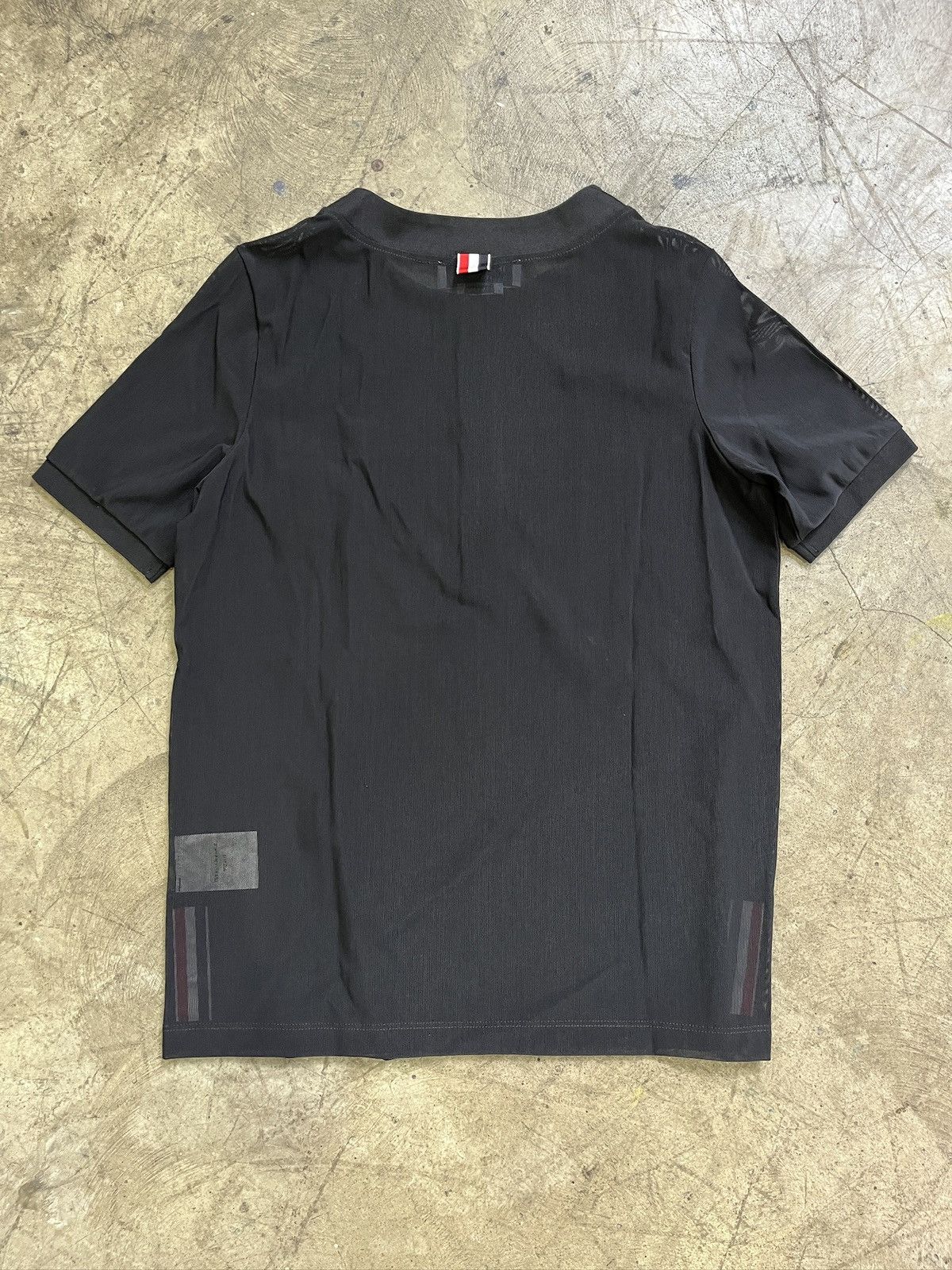Thom Browne Thom Browne SS22 Mesh Polo Shirt (unisex) Size US XS / EU 42 / 0 - 13 Thumbnail
