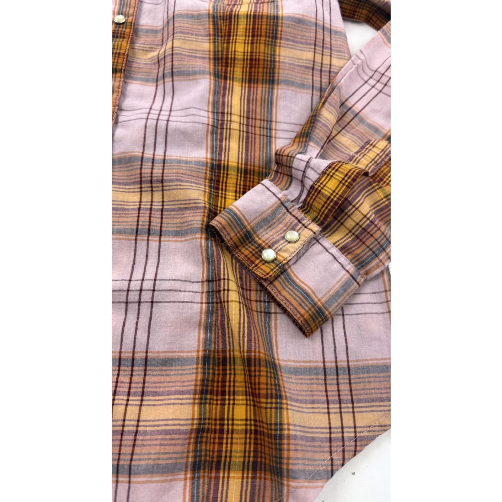 Wrangler Wrangler Shirt Womens XS Multicolor Plaid Western Snap Front Long Sleeve Size XS / US 0-2 / IT 36-38 - 5 Thumbnail