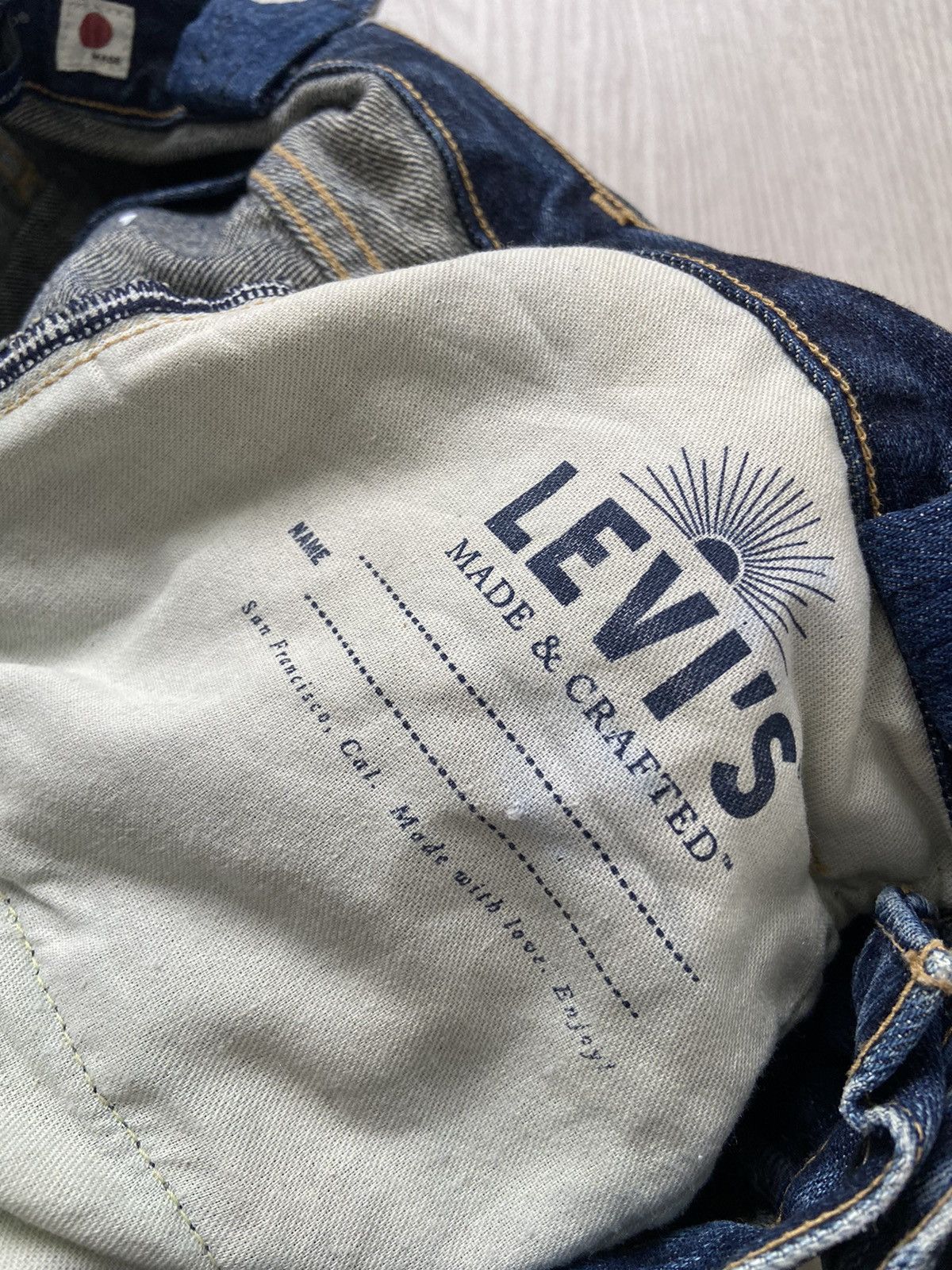Levi's Made & Crafted Vintage Levi’s Made & Craft ‘Sun Rise’ Japan Denim Totebag Size ONE SIZE - 7 Thumbnail