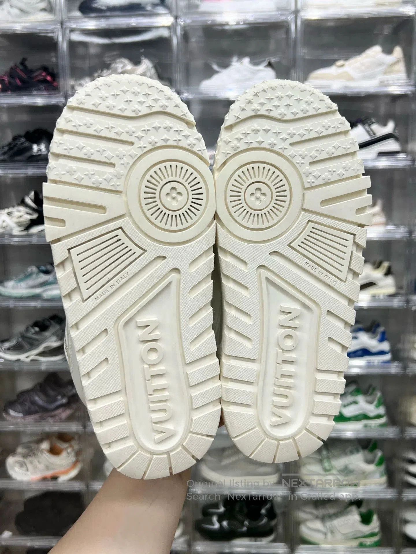 LV Trainer Maxi White Sneakers UK5.