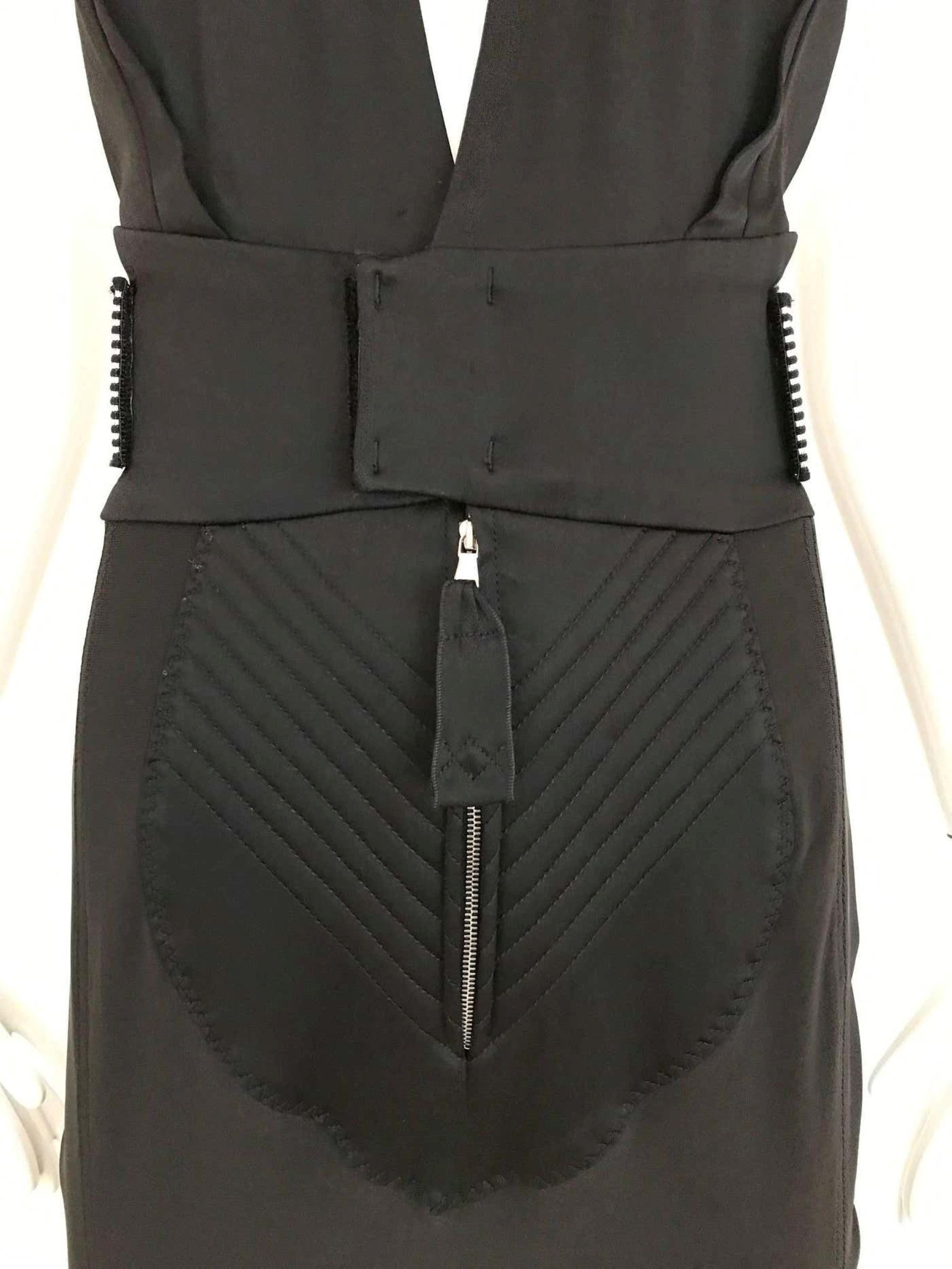 Jean Paul Gaultier Jean Paul Gaultier Velcro Padded Halter Bondage Gown Dress Size L / US 10 / IT 46 - 4 Thumbnail