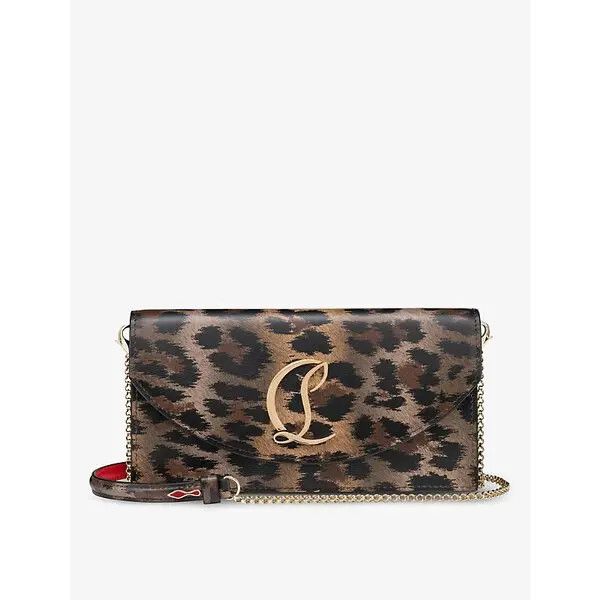 Christian Louboutin o1s1wg111124 Size: OS/ Loubi 54 Clutch Bag in Leopard Size ONE SIZE - 1 Thumbnail