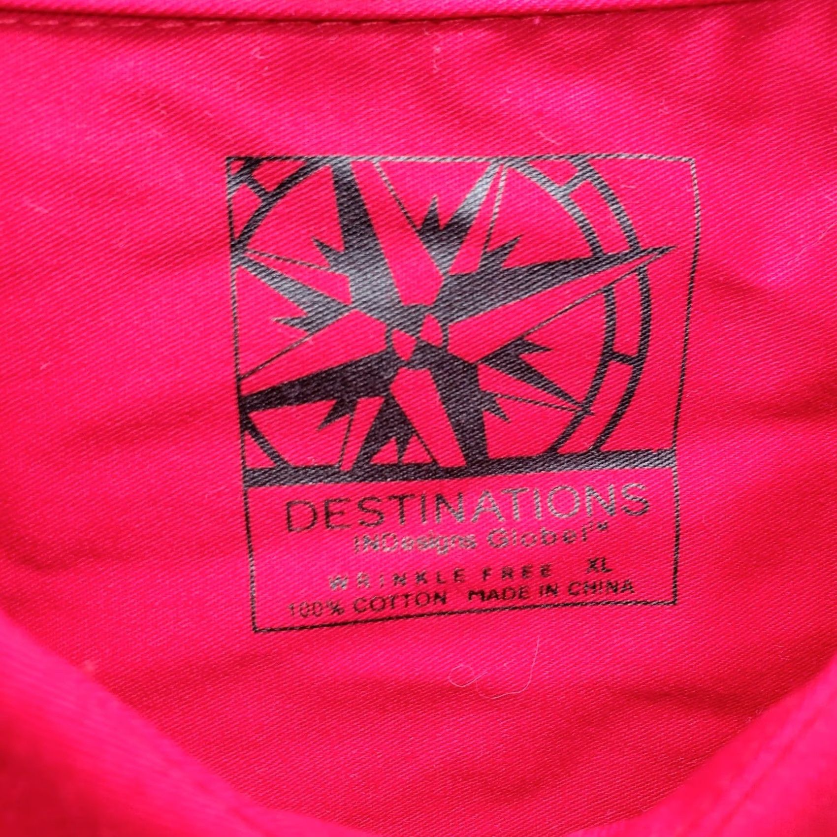 Vintage Destination Snap-On Shirt Mens XL Red Short Sleeve Chest Pocket Button Down Size US XL / EU 56 / 4 - 6 Thumbnail