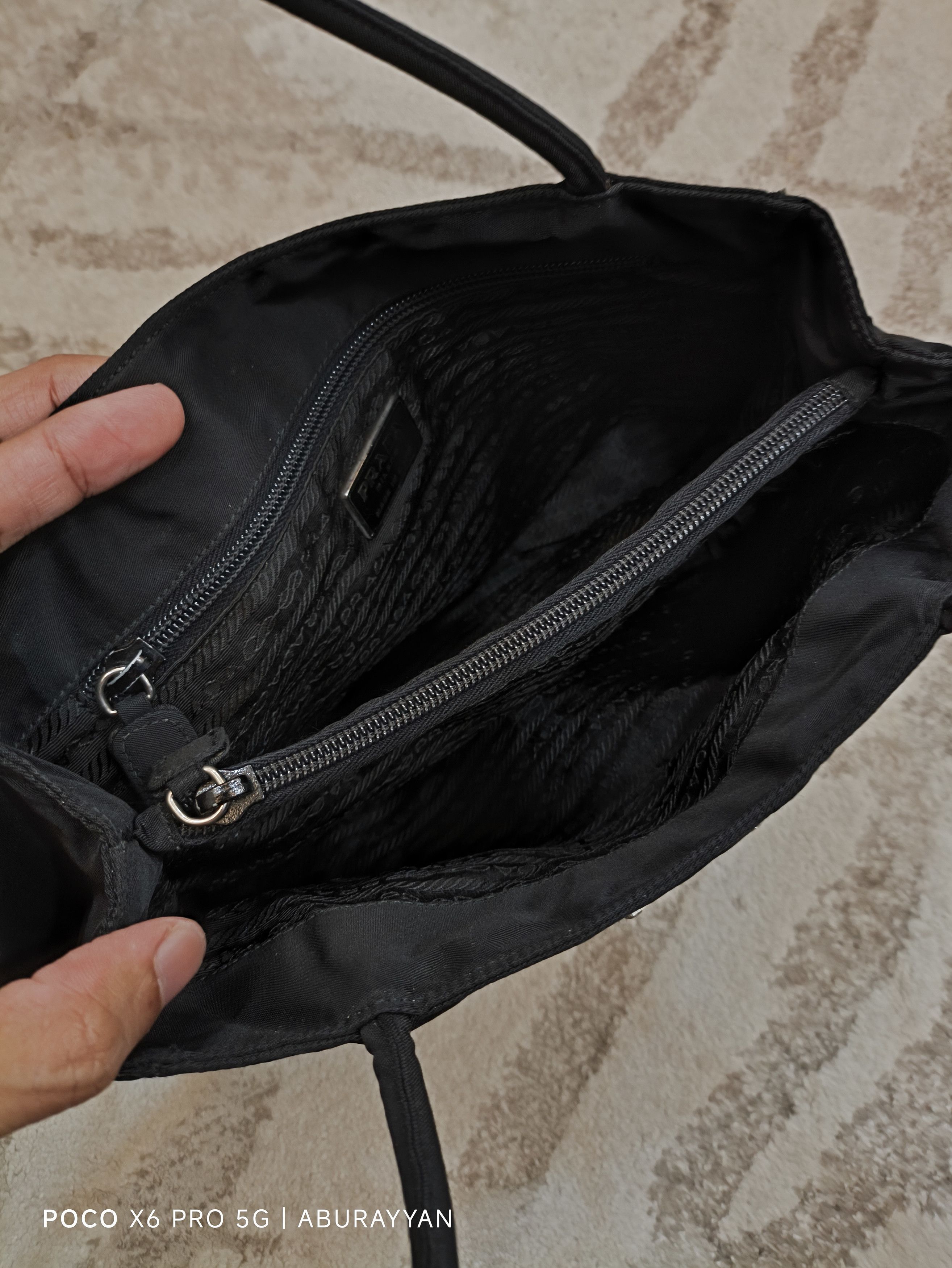 Prada Prada Tessuto Nylon Black Shoulder Bag Size ONE SIZE - 6 Thumbnail