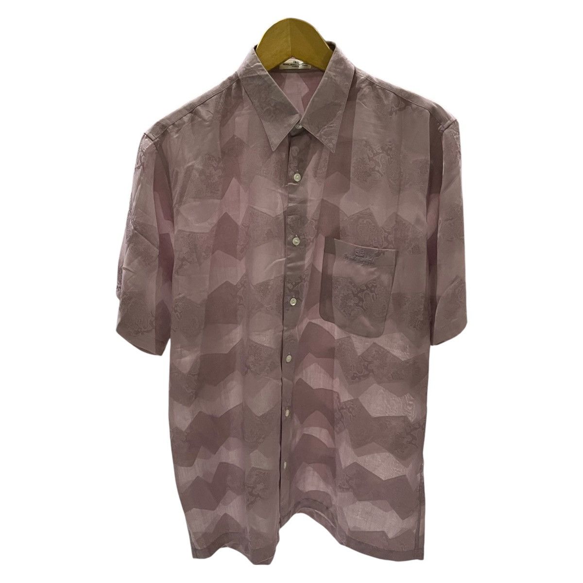 Balenciaga × Vintage Vintage Balenciaga 3D Art Short Sleeve Shirt Size US M / EU 48-50 / 2 - 2 Thumbnail