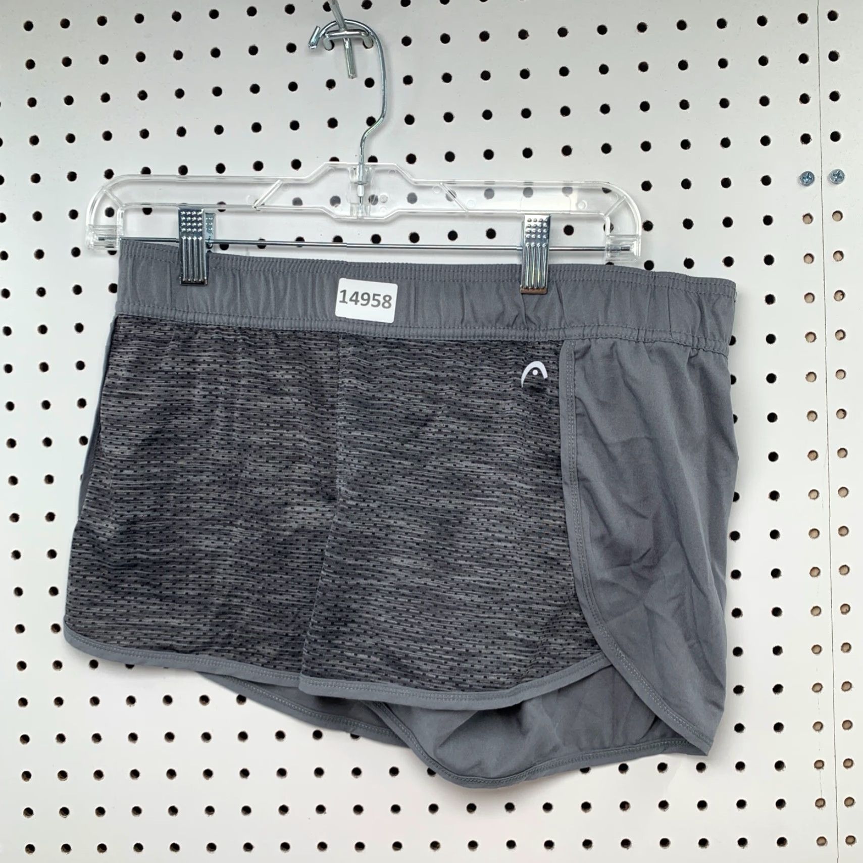 Vintage Head Gray Athletic Short Womens Medium Track Running Shirt Size 32" / US 10 / IT 46 - 4 Thumbnail