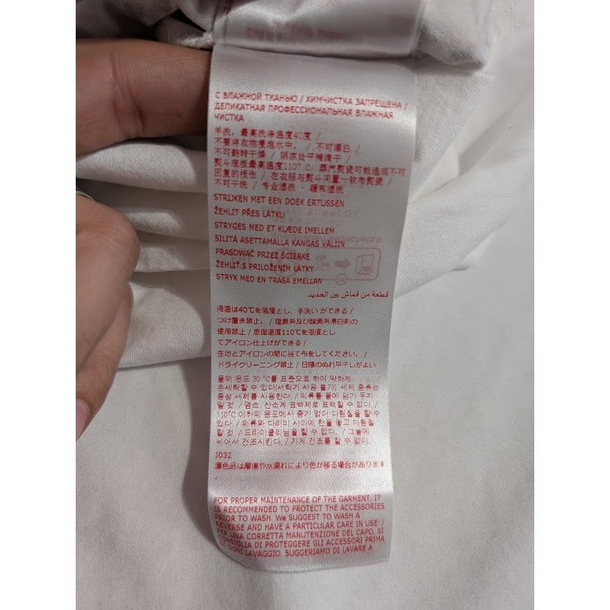 Marni o1rshd1 Scribbled Marni Organic Jersey T-Shirt in Lily White Size US M / EU 48-50 / 2 - 17 Thumbnail
