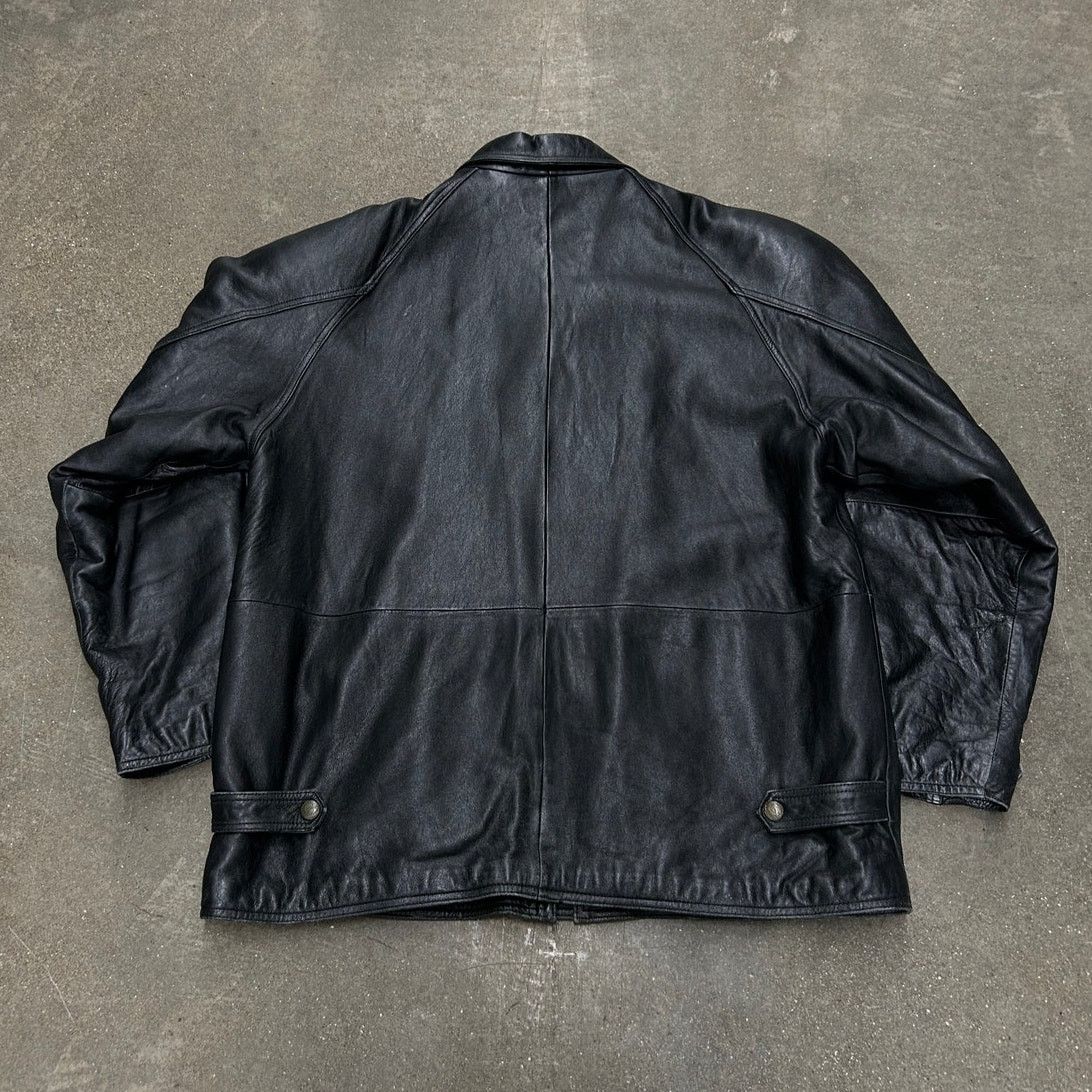 Vintage Vintage Motorcycle Leather Jacket Size US XL / EU 56 / 4 - 2 Thumbnail