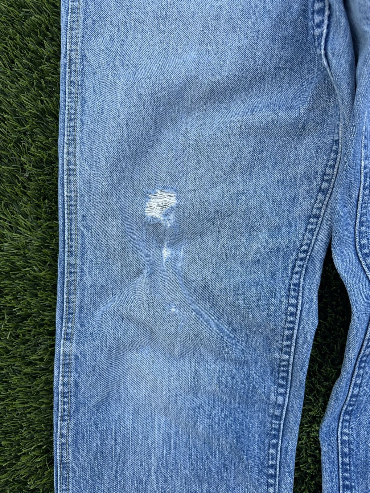 Lee Vintage 80s made in USA Lee light-wash jeans Size US 38 / EU 54 - 4 Thumbnail