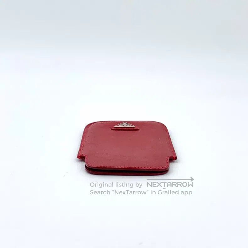 Prada Prada Red triangle logo mobile phone bag Size ONE SIZE - 4 Thumbnail