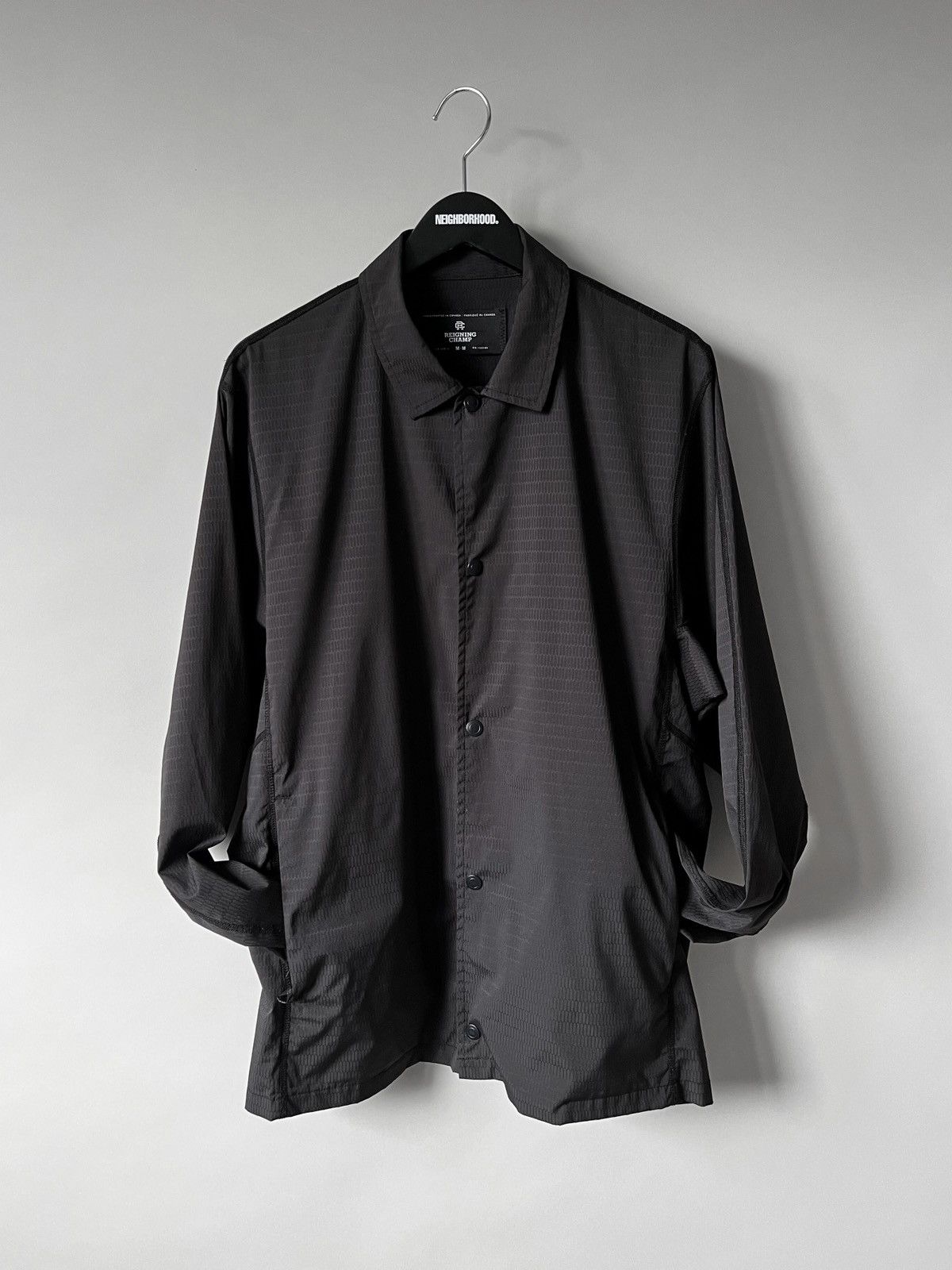 Reigning Champ Reigning Champ Black Snap Collared Coach’s Jacket Size US M / EU 48-50 / 2 - 3 Thumbnail