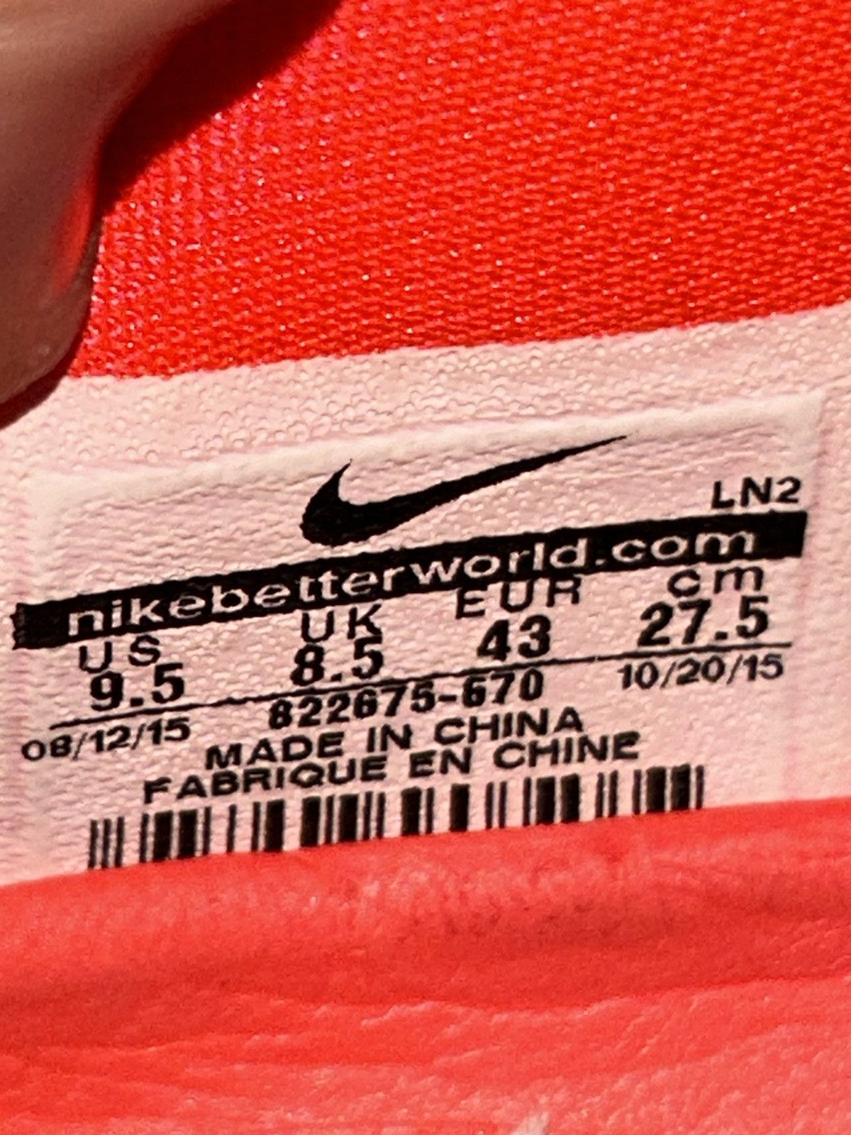 Nike Nike Kobe 11 Elite Low 'Achilles Heel' 822675-670 9.5 VNDS Size US 9.5 / EU 42-43 - 10 Thumbnail
