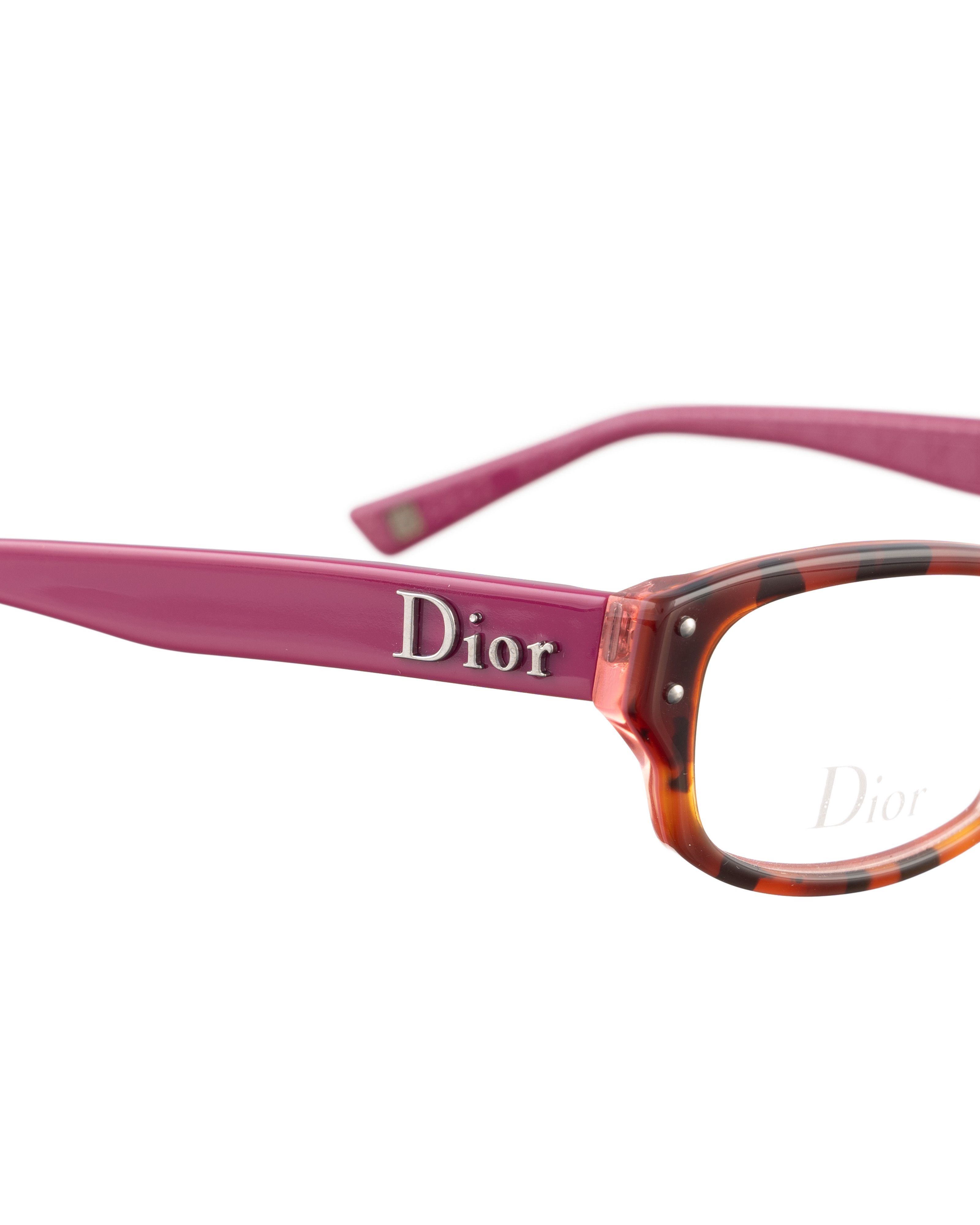 Dior Dior '90s Violet Glasses with Abstract Pattern Size ONE SIZE - 1 Thumbnail