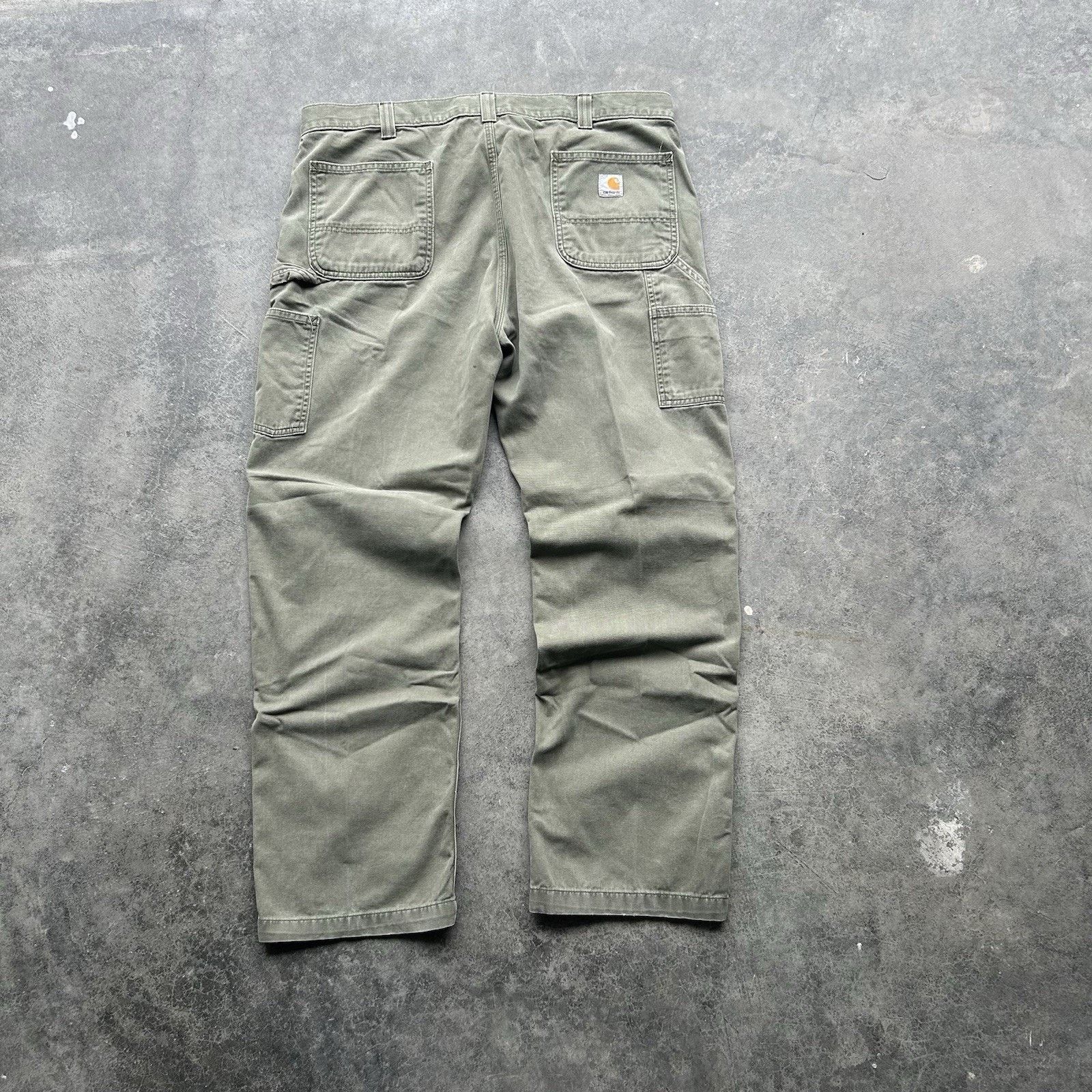 Carhartt Vintage Green Carhartt Carpenter Pants Mens 40 X 32 Workwear Size US 40 / EU 56 - 1 Thumbnail