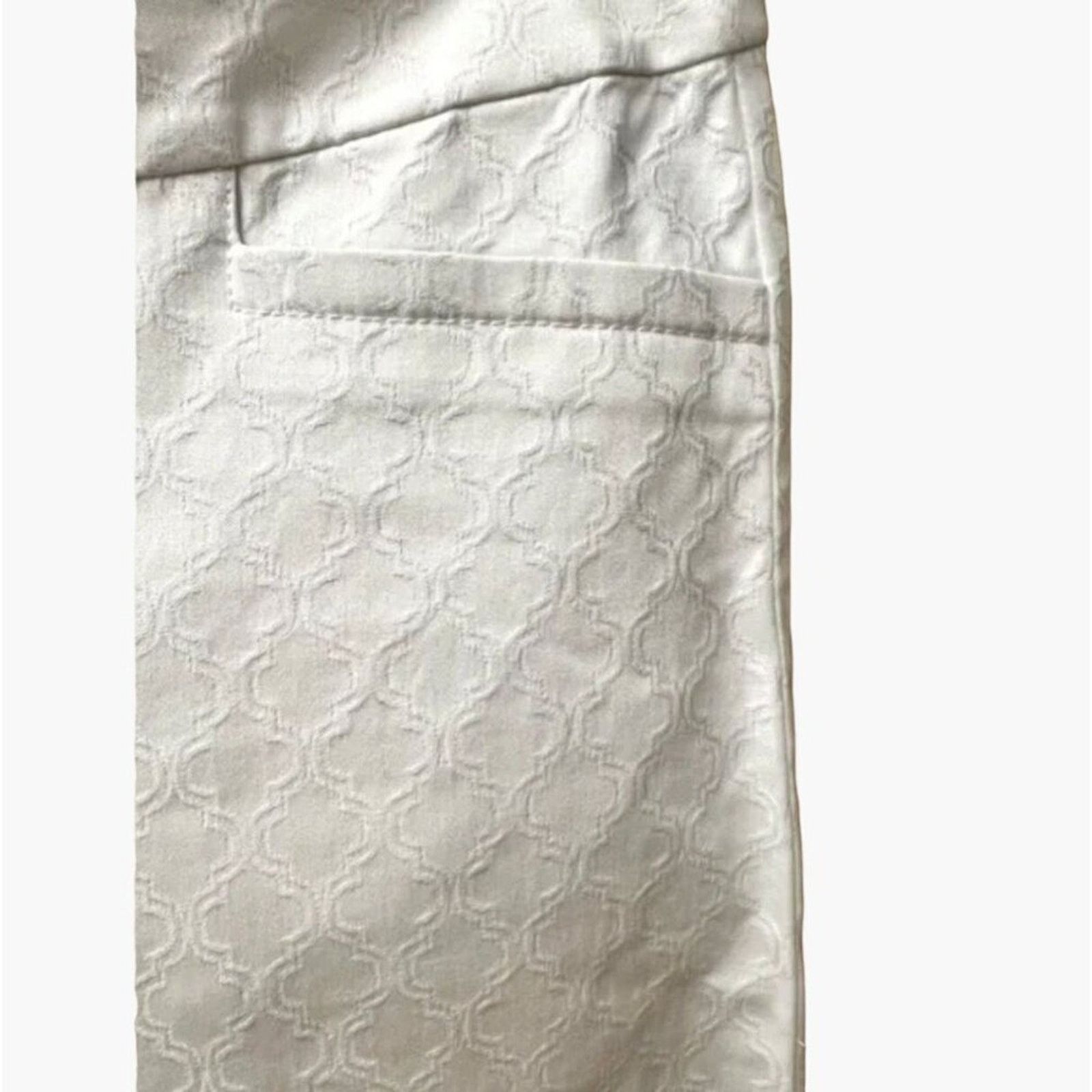 Lilly Pulitzer Lilly Pulitzer Kelly Skinny Ankle Pant 8 Resort White NEW Size 30" / US 8 / IT 44 - 5 Thumbnail
