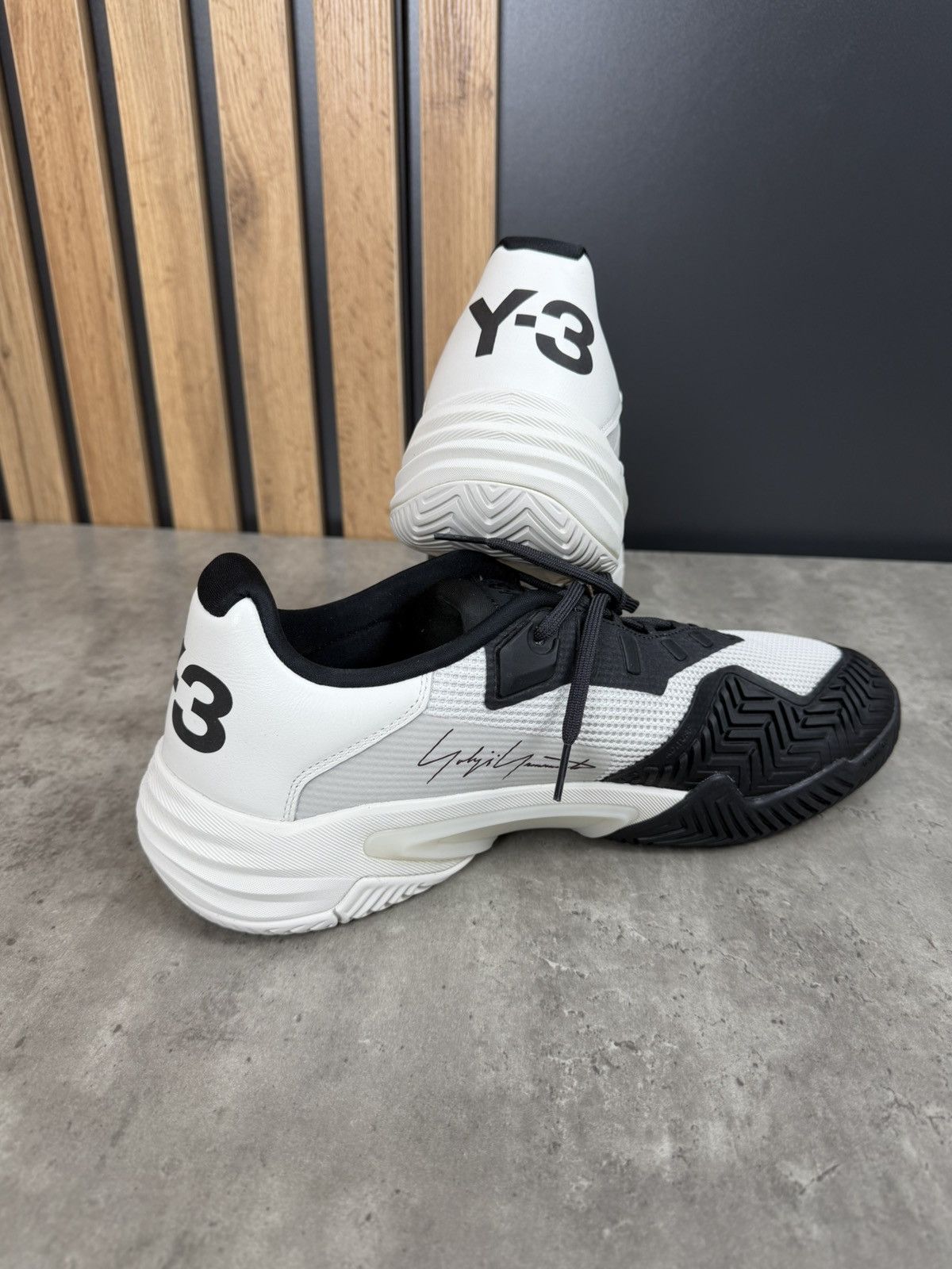 Y-3 Adidas Y-3 Barricade 13 Tennis Orbit Grey/Black Size US 12.5 Size US 12.5 / EU 45-46 - 6 Thumbnail