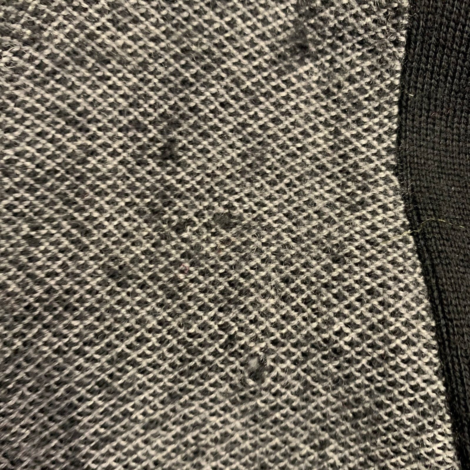 Rag & Bone RAG & BONE Size L Grey Black Geometric Wool V-Neck Vest Size US L / EU 52-54 / 3 - 9 Thumbnail