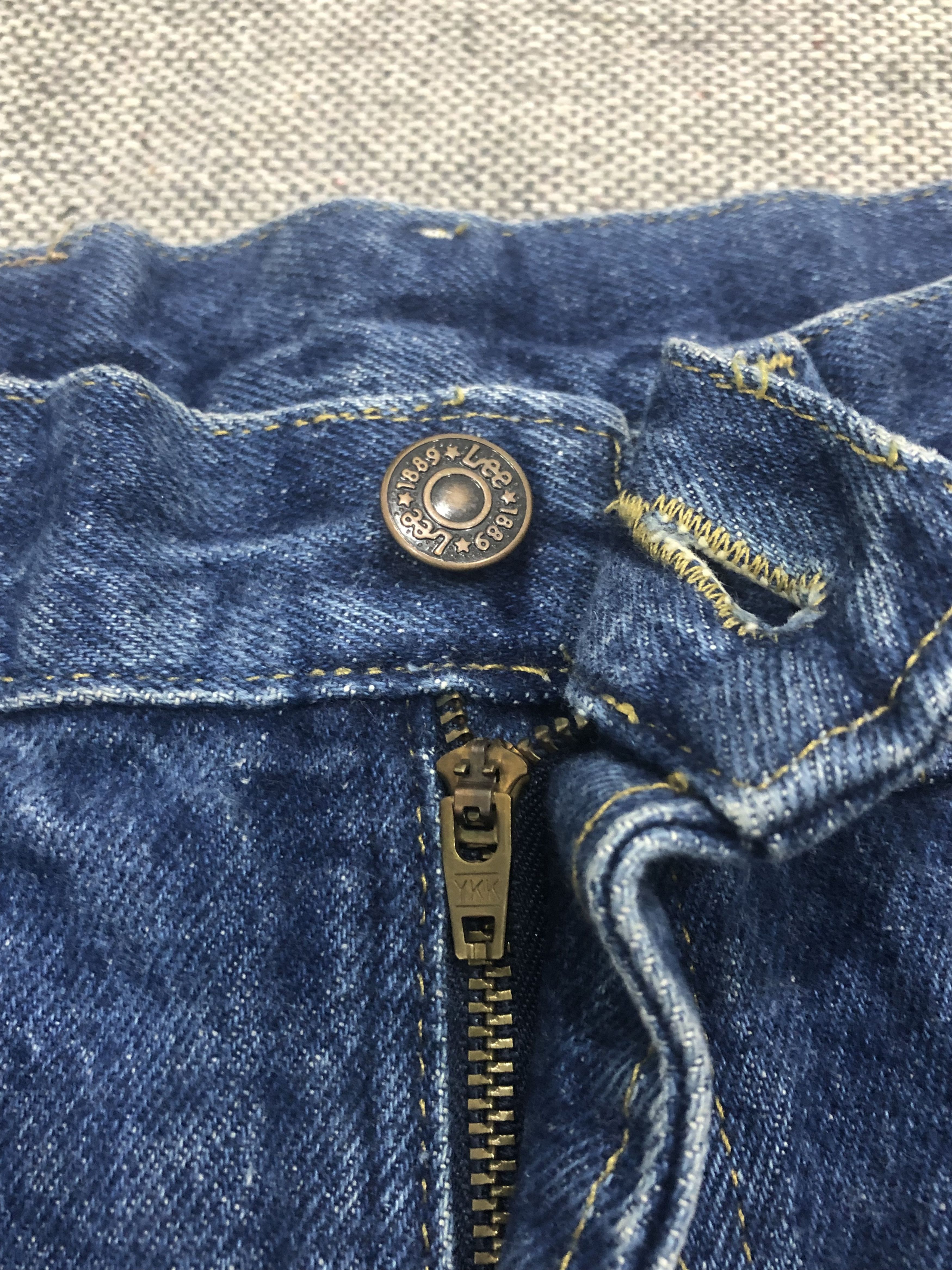Lee Vintage Lee Denim Jeans Butterfly Custom Distressed USA Size US 33 - 7 Thumbnail