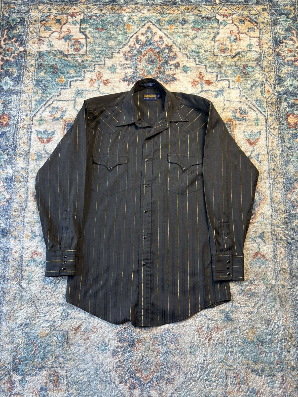 Panhandle Slim Vintage Panhandle Slim Pinstriped Button-up Shirt Large Size US L / EU 52-54 / 3 - 1 Thumbnail