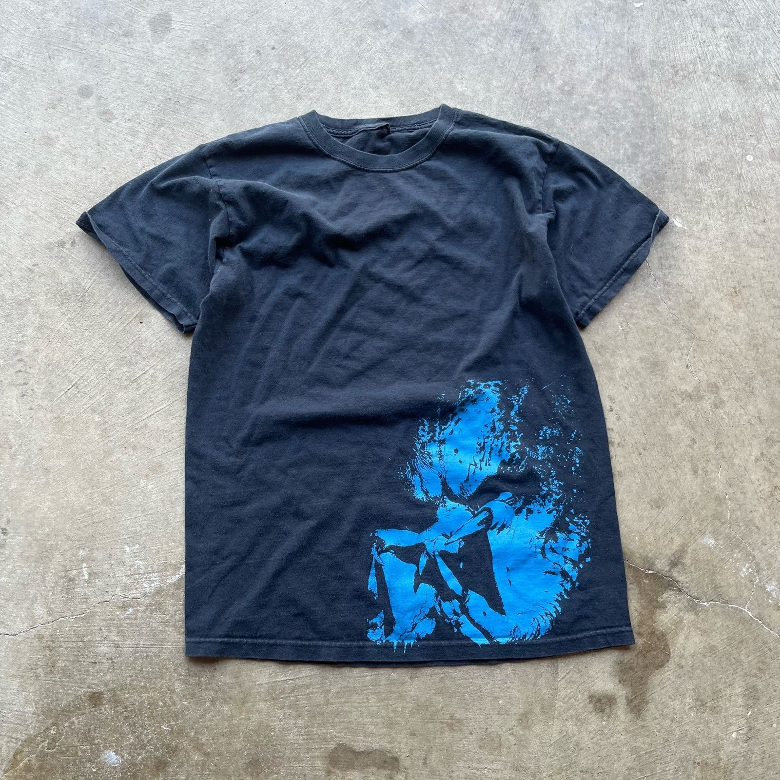 Vintage vintage y2k blue black tee shirt size medium Size US M / EU 48-50 / 2 - 1 Thumbnail
