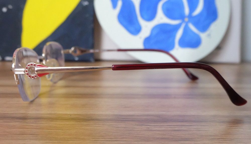 Japanese Brand Excel Half Rim Glasses Size ONE SIZE - 4 Thumbnail
