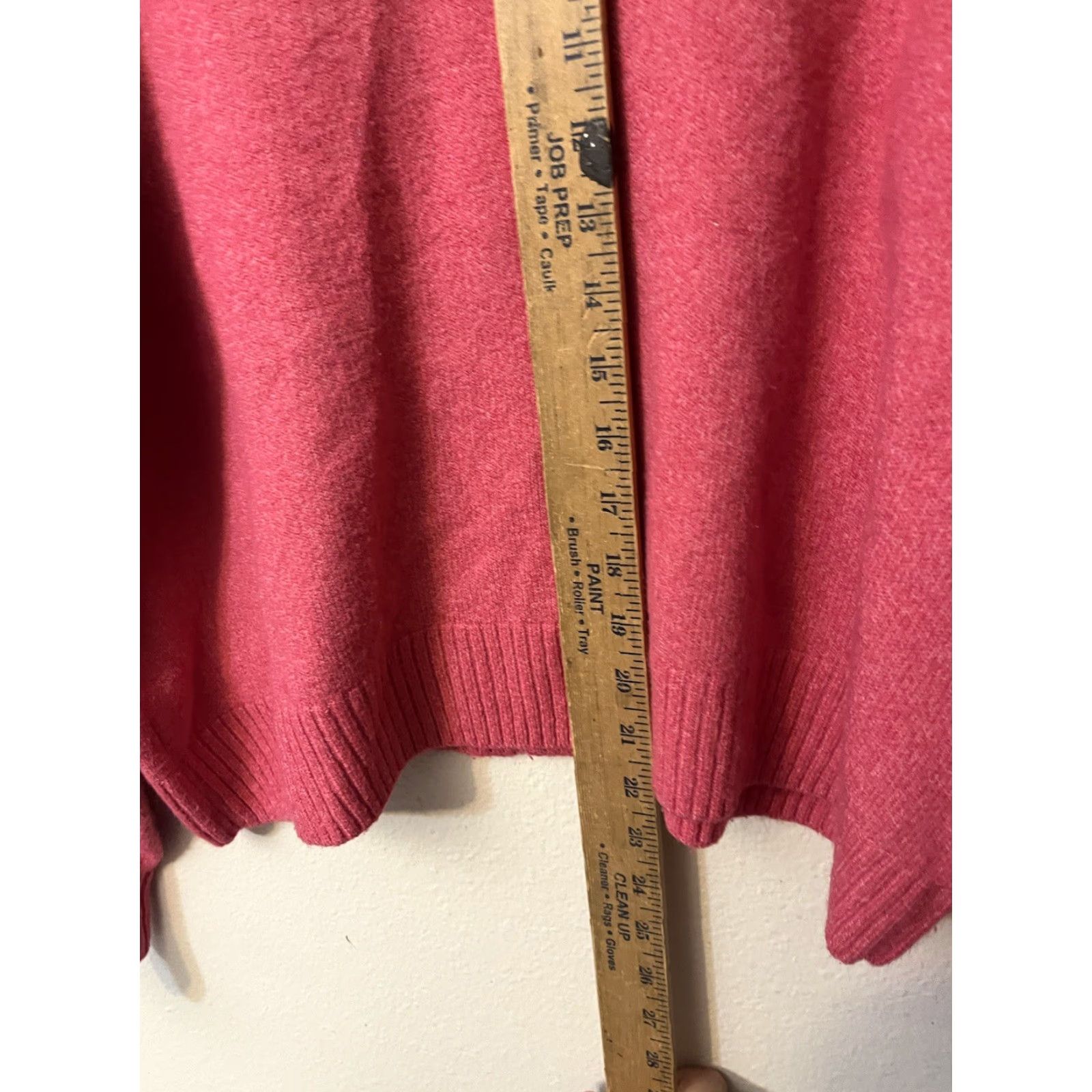 Vince Camuto Vince Camuto Pink V-Neck Sweater Top L Women Pullover Knit Long Sleeve Size L / US 10 / IT 46 - 4 Thumbnail