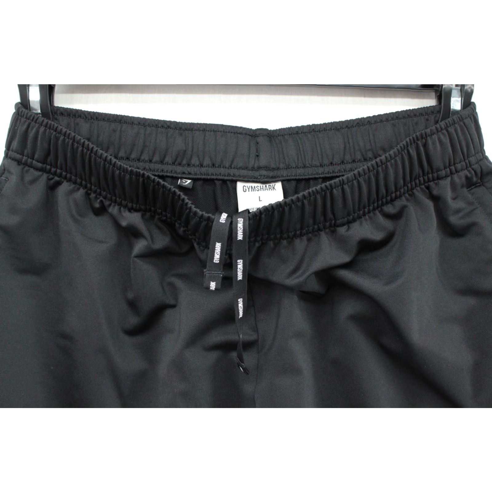 Gymshark Gymshark Pants Jogger Men Large Black Zipper Pockets Drawstring Athleisure Slim/Regular Inseam 29" Pockets Elastic Waist Size US 33 - 7 Thumbnail