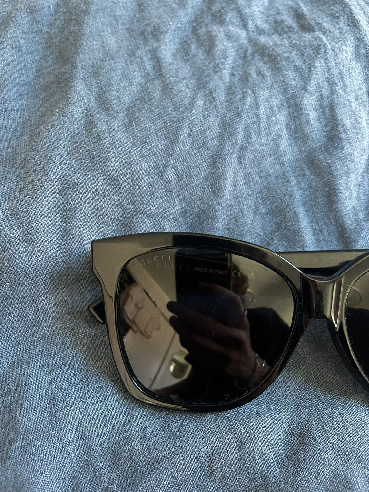 Gucci Gucci Black Sunglasses Size ONE SIZE - 2 Thumbnail