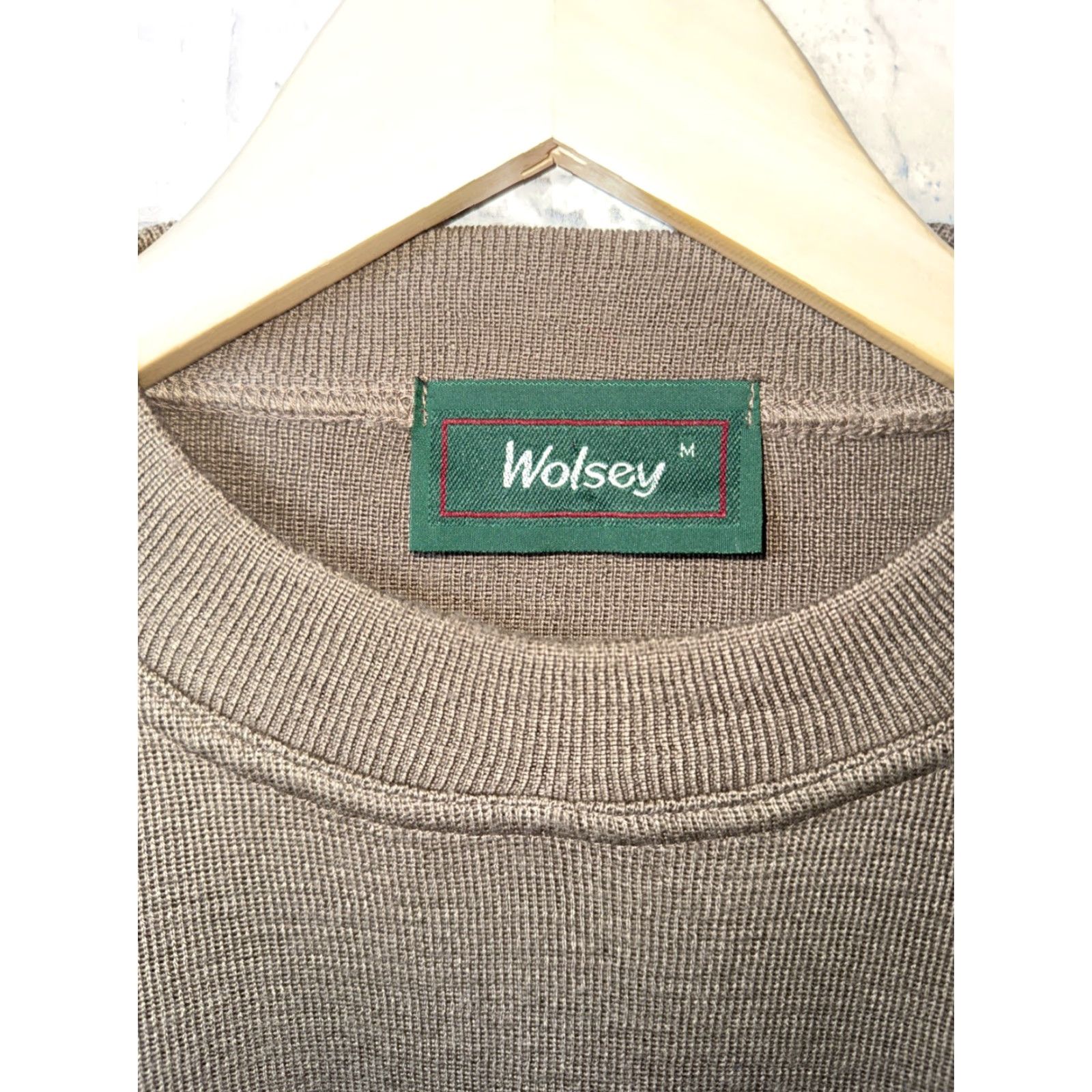 Vintage VTG Wolsey Brown WOOL BLEND Crew Neck Sweater Mens M Size US M / EU 48-50 / 2 - 2 Thumbnail
