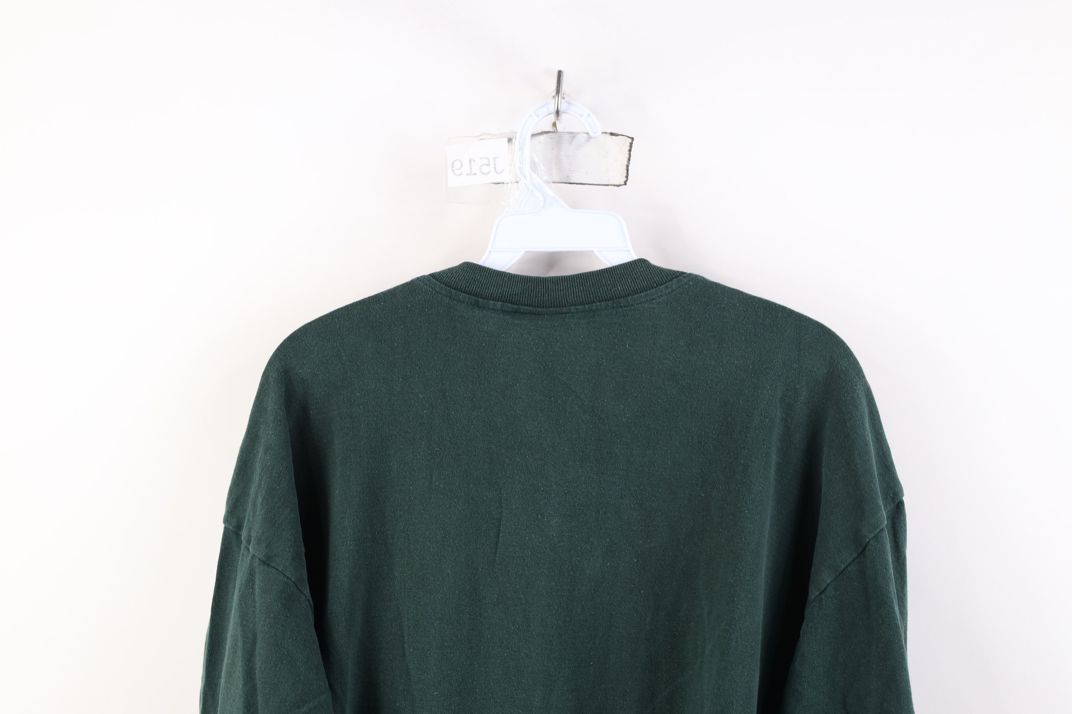 Vintage Vintage 90s Streetwear Long Sleeve Henley T-Shirt Green Size US XL / EU 56 / 4 - 11 Thumbnail