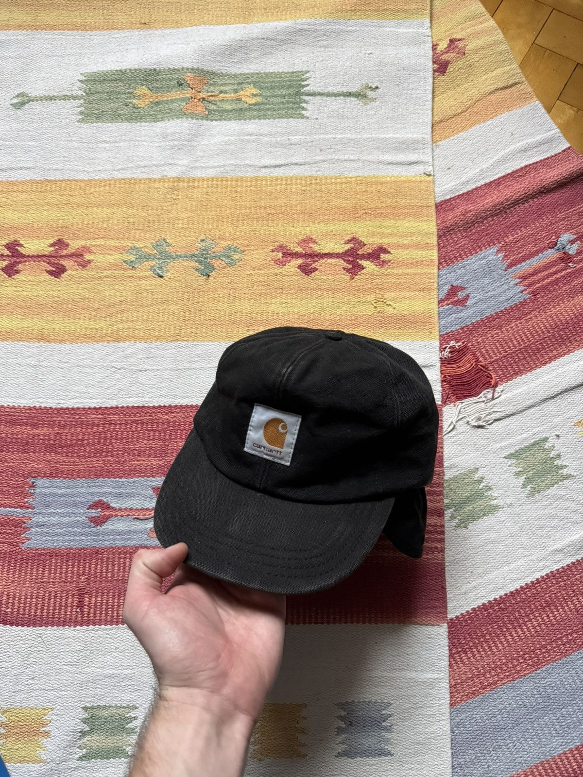 Carhartt Vintage 90’s Carhartt Made In USA Faded Work Insulation Hat Size ONE SIZE - 3 Thumbnail