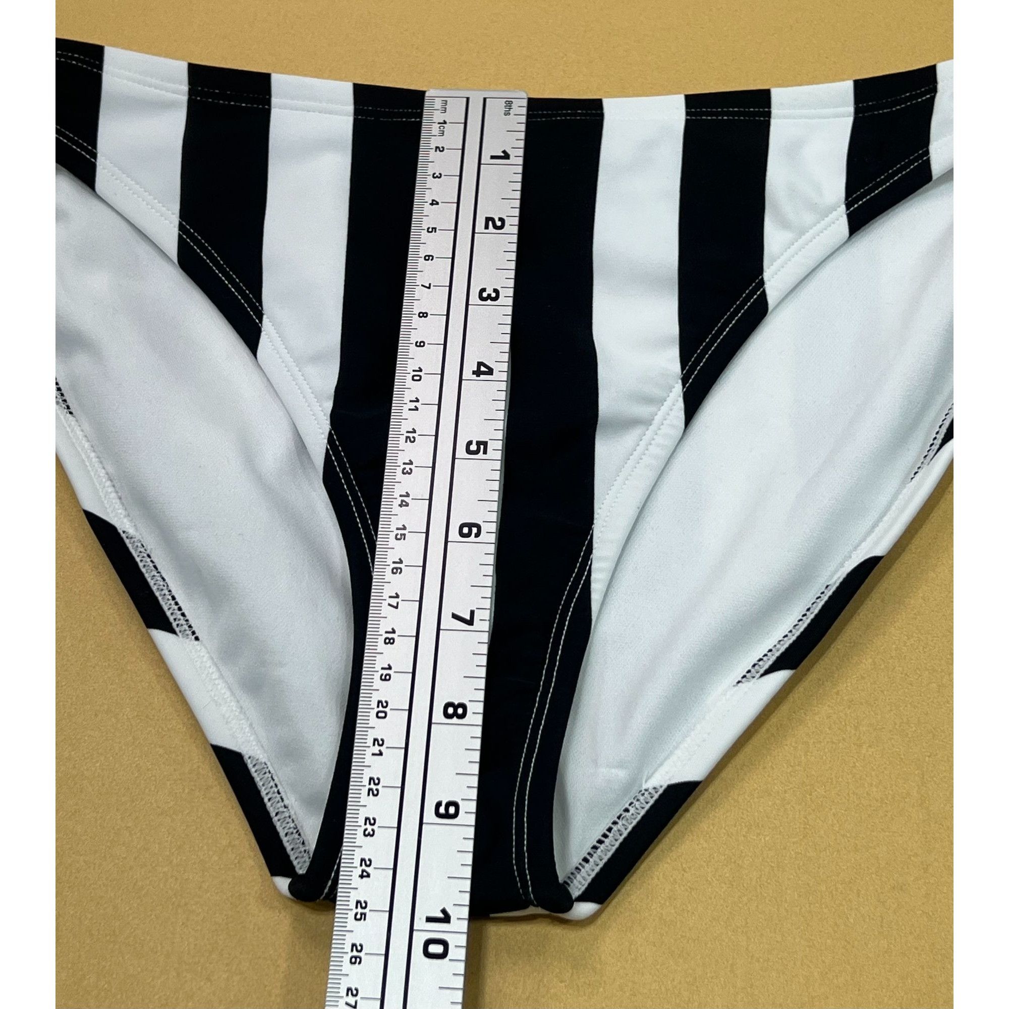 Other Shade & Shore -Women's Striped Medium Coverage Bikini Bottom Size ONE SIZE - 6 Thumbnail