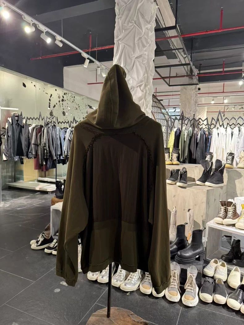 Haider Ackermann Haider Ackermann 16 FW green paneled hooded zip-up hoodie 2 Size US XL / EU 56 / 4 - 2 Thumbnail