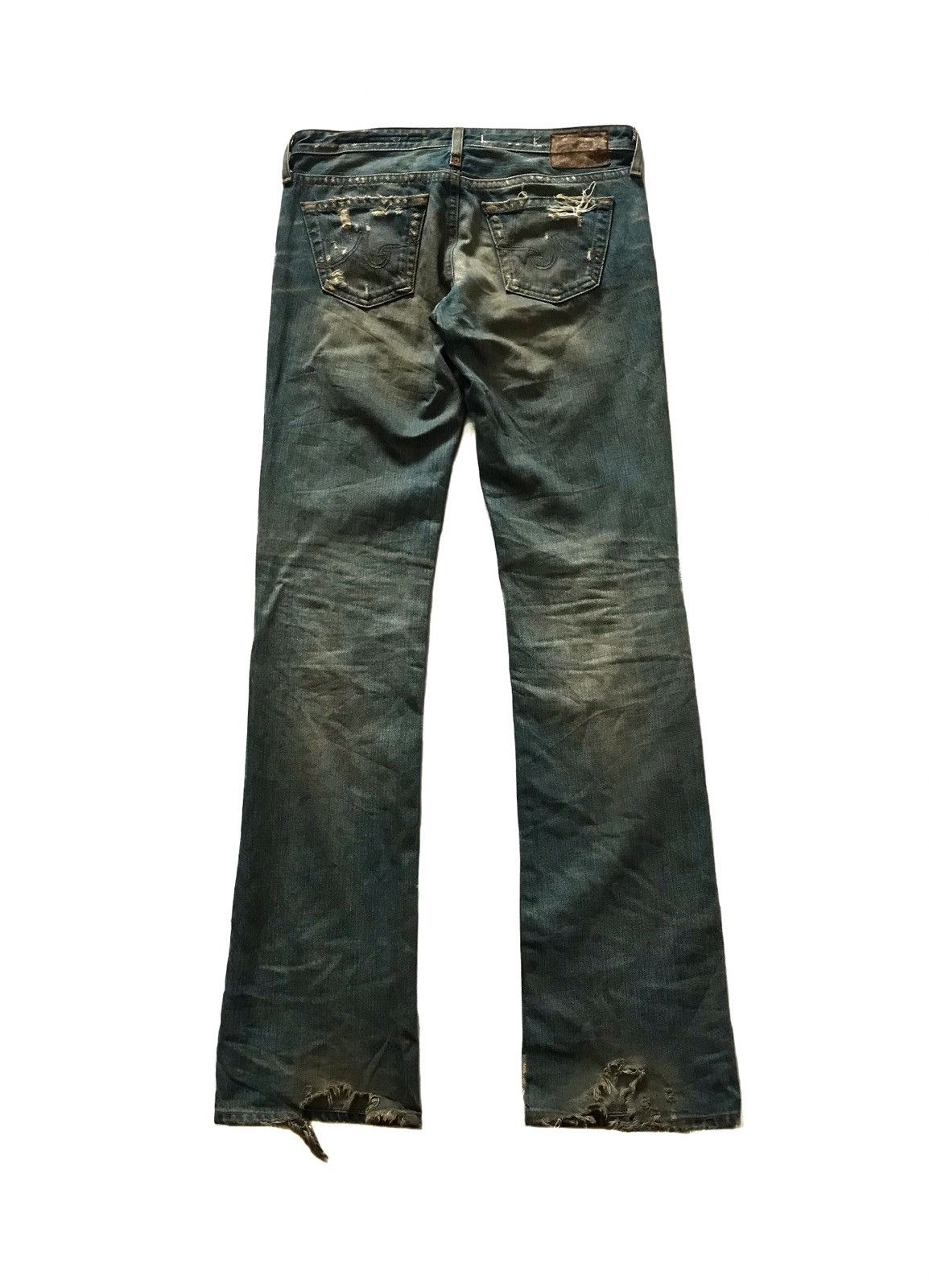 AG Adriano Goldschmied AG ADRIANO GOLDSCHMIES MUD MAX DISTRESSED JEANS Size US 29 - 4 Thumbnail