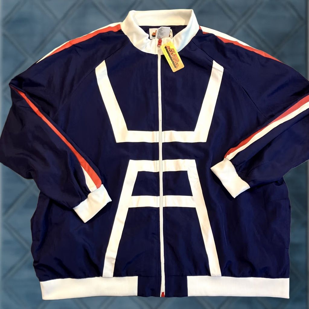 Vintage NWT My Hero Academia Track Jacket U.S. Full Zip Costume Men's Size XXL Blue Size US XXL / EU 58 / 5 - 1 Thumbnail