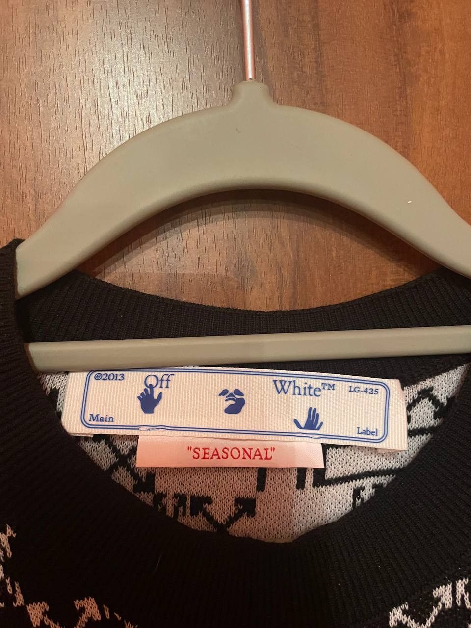 Off-White Off-White Monogram Allover Knitted Jumper Black Size US M / EU 48-50 / 2 - 8 Thumbnail
