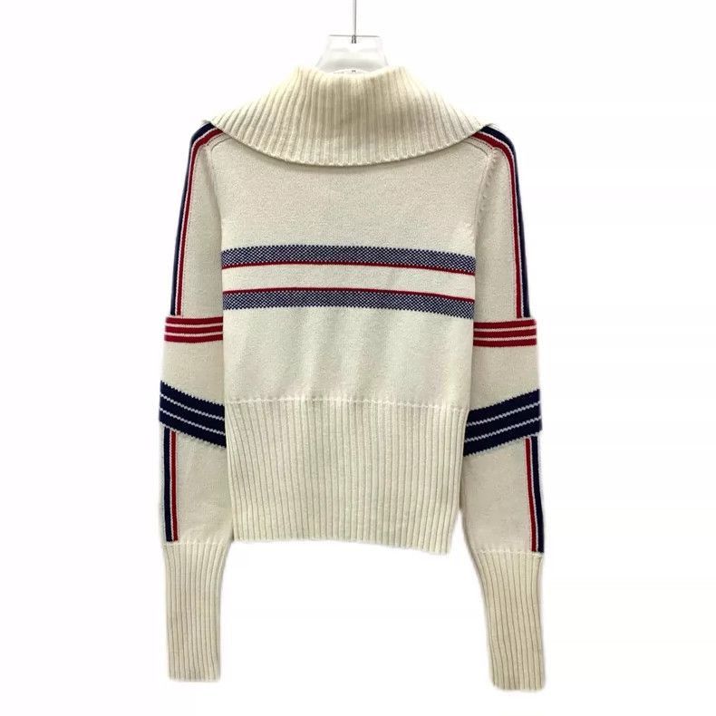 Dior Christian Dior Striped Star Knit Sweater-2505 Size S / US 4 / IT 40 - 2 Thumbnail