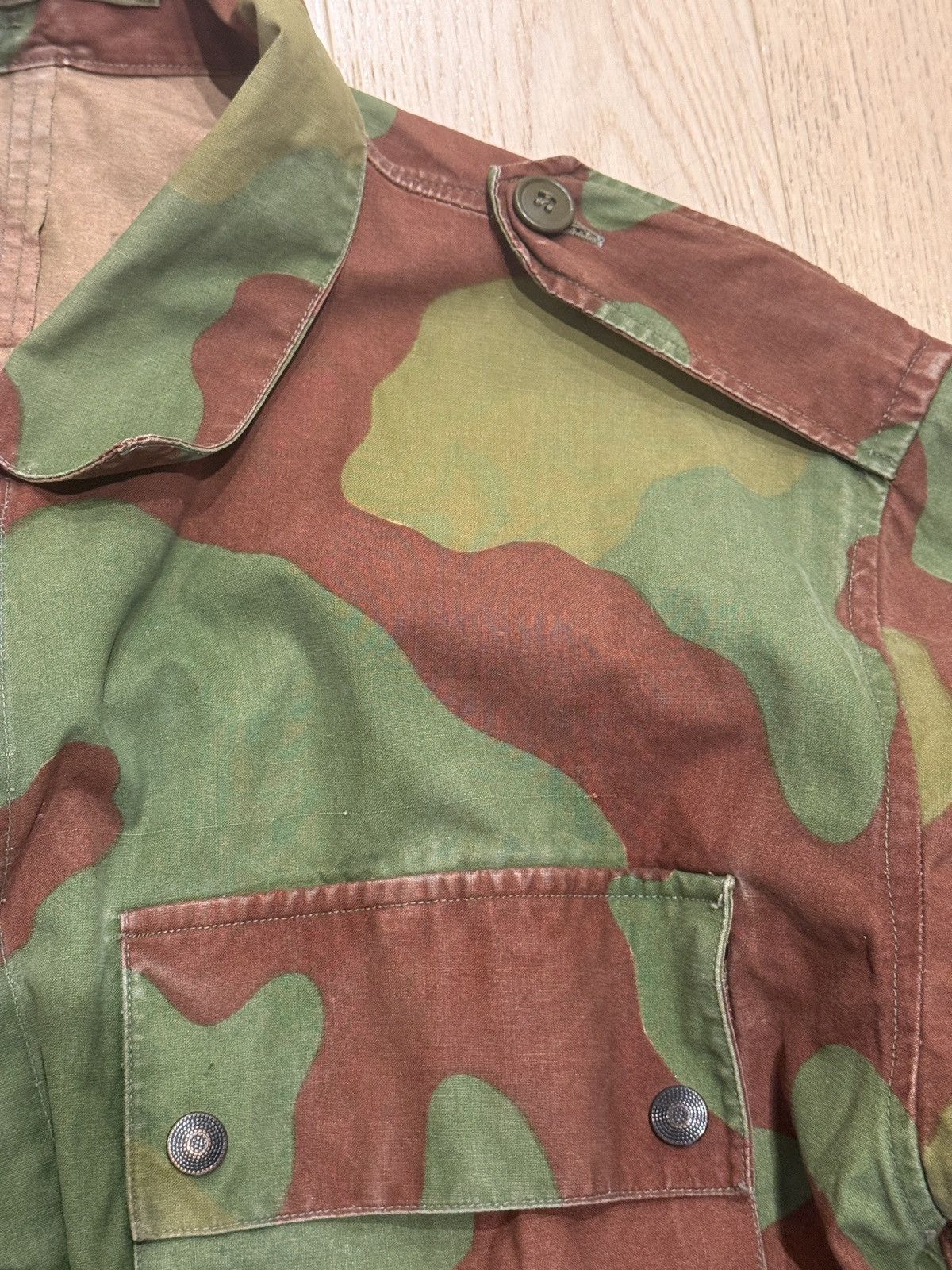 Vintage 1950s Italian M1929 Telo Mimetico paratrooper/smock jacket Size US L / EU 52-54 / 3 - 7 Thumbnail