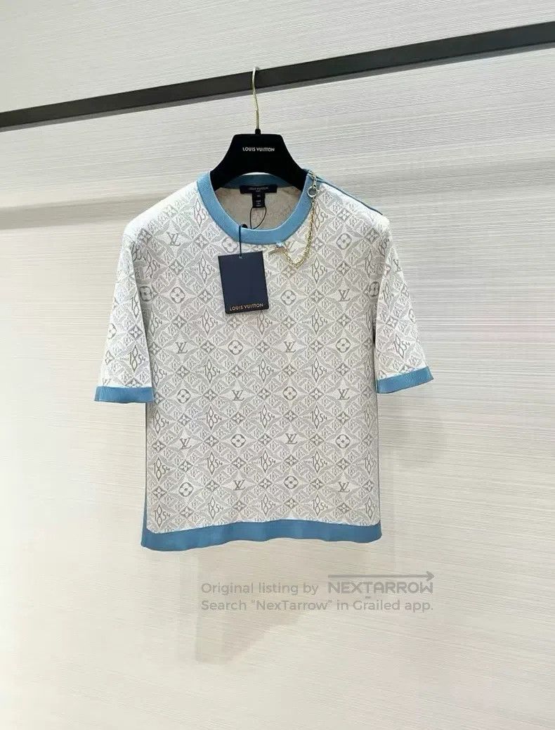 Louis Vuitton Louis Vuitton Old-print knit short sleeves Size XS / US 0-2 / IT 36-38 - 1 Thumbnail