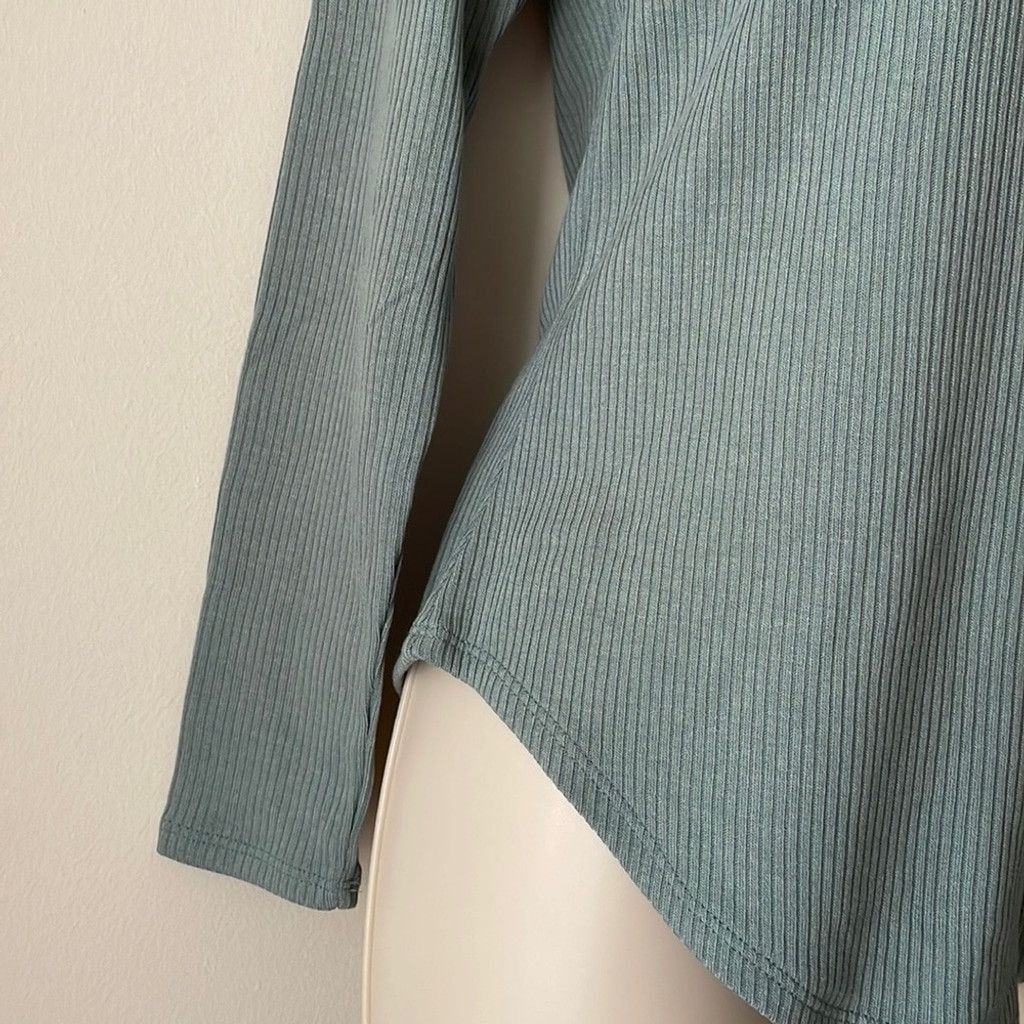 Chaser Brand Chaser Ribbed Thermal Tunic Scoop Gray Blue Neck Size Small Size S / US 4 / IT 40 - 9 Thumbnail
