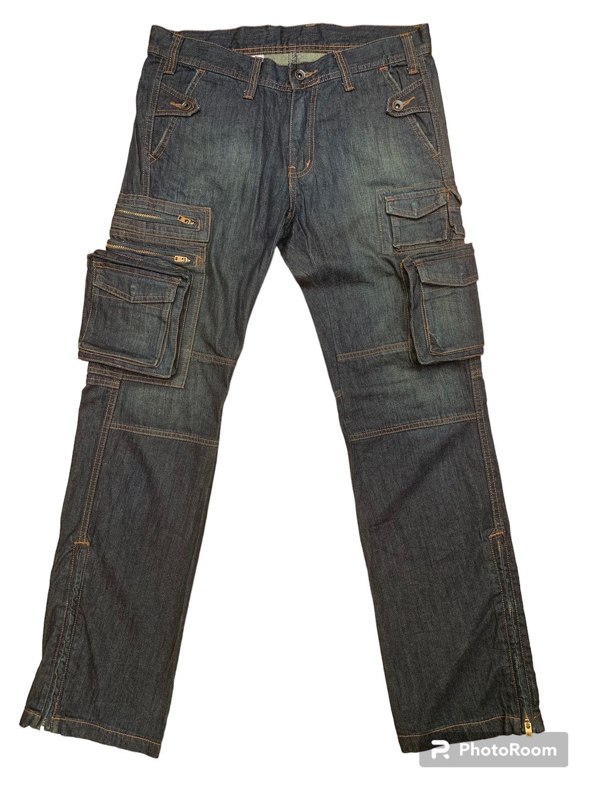 Japanese Brand 🔥🔥 abx Multipocket Tactical Denim Pants Size US 33 - 1 Thumbnail