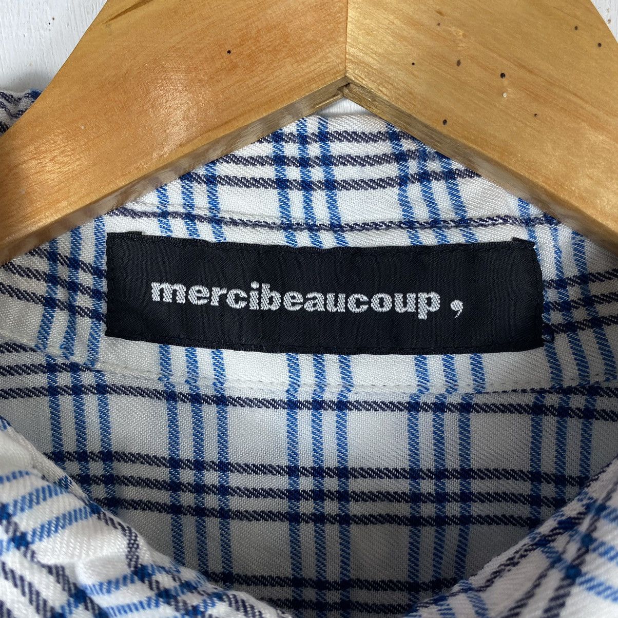 mercibeaucoup IS MERCIBEAUCOUP RAYON COTTON CHECKED PLAID BUTTON UP Size US M / EU 48-50 / 2 - 9 Thumbnail