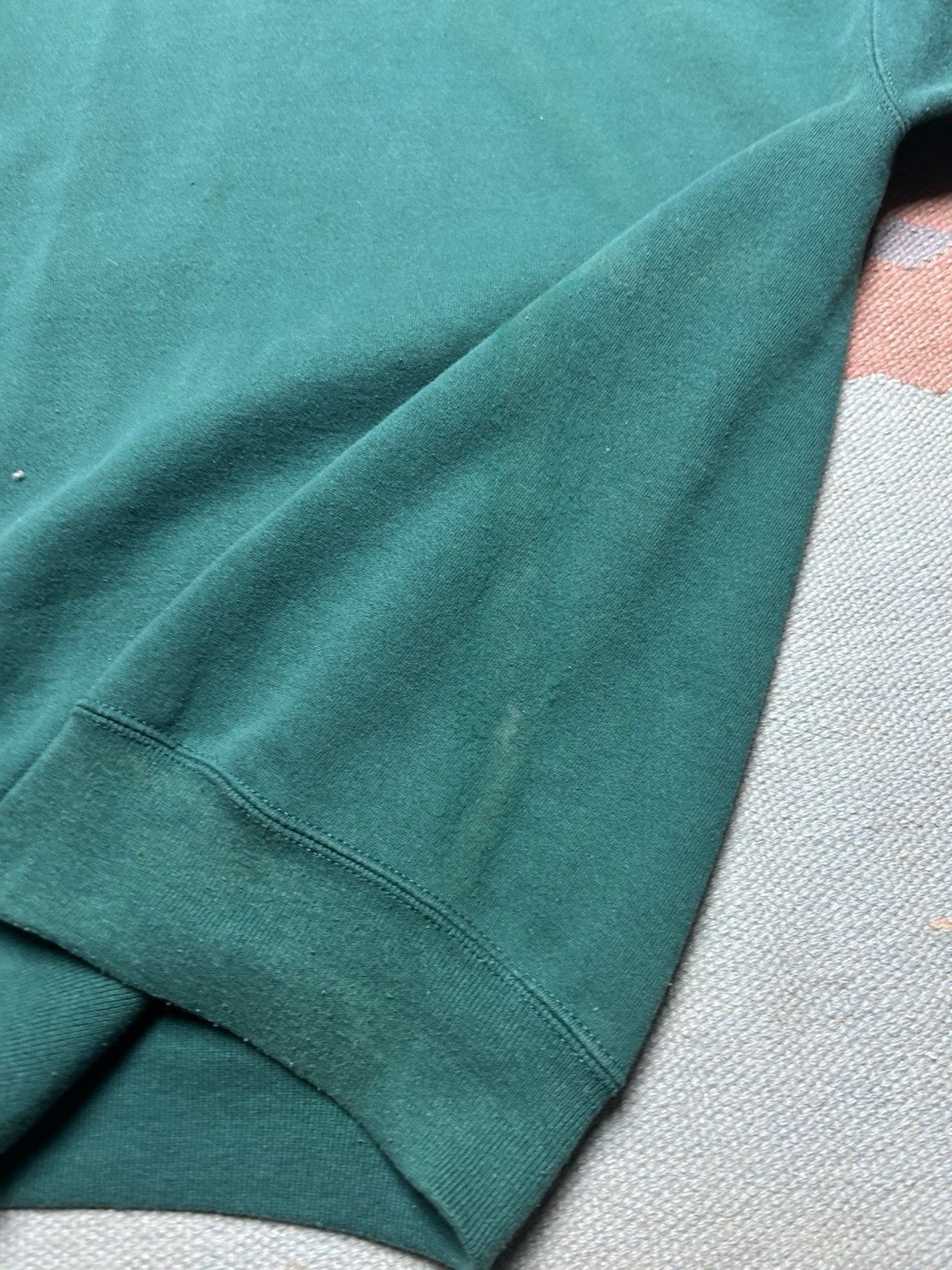 Vintage 80s sweatshirt Lee heavyweight sturdy blank forest green XL Size US XL / EU 56 / 4 - 4 Thumbnail