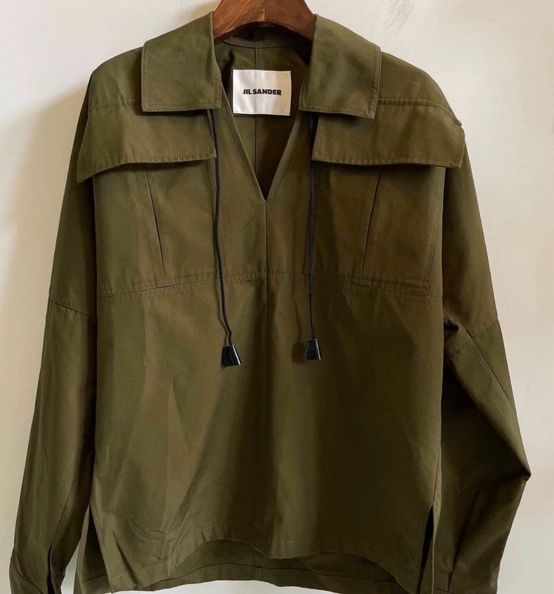 Jil Sander Jil Sander size 32 Army green shirt Size 4XL / US 24-26 - 1 Thumbnail