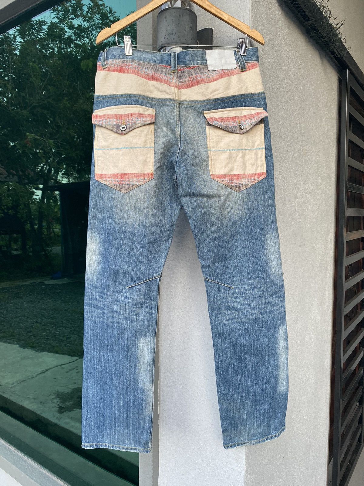 Japanese Brand × Vintage Vintage Sashiko Denim nice design Size US 35 - 6 Thumbnail