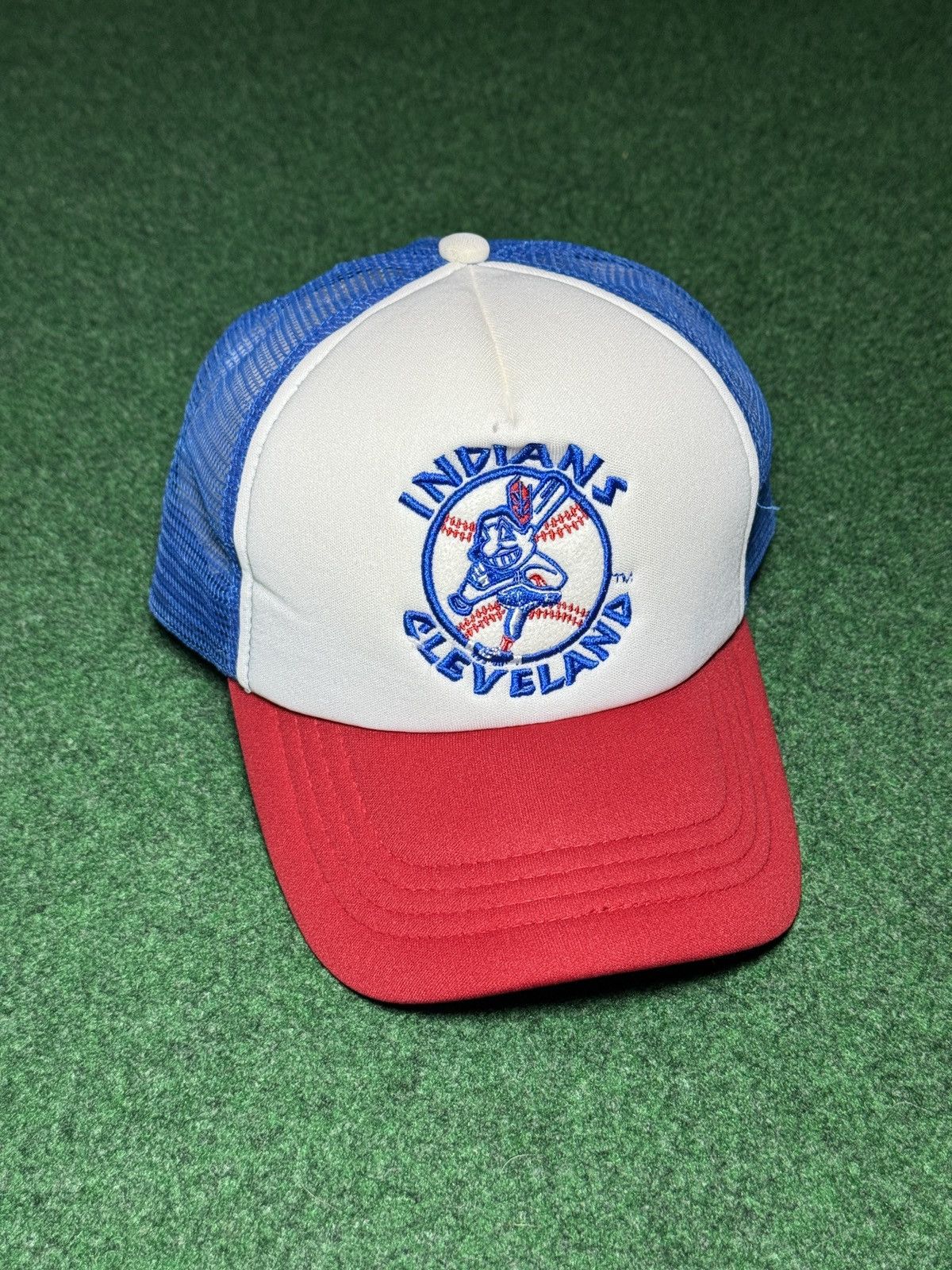Vintage Cleveland Indians Chief Wahoo Retro MLB Baseball Cap Hat Size ONE SIZE - 1 Thumbnail