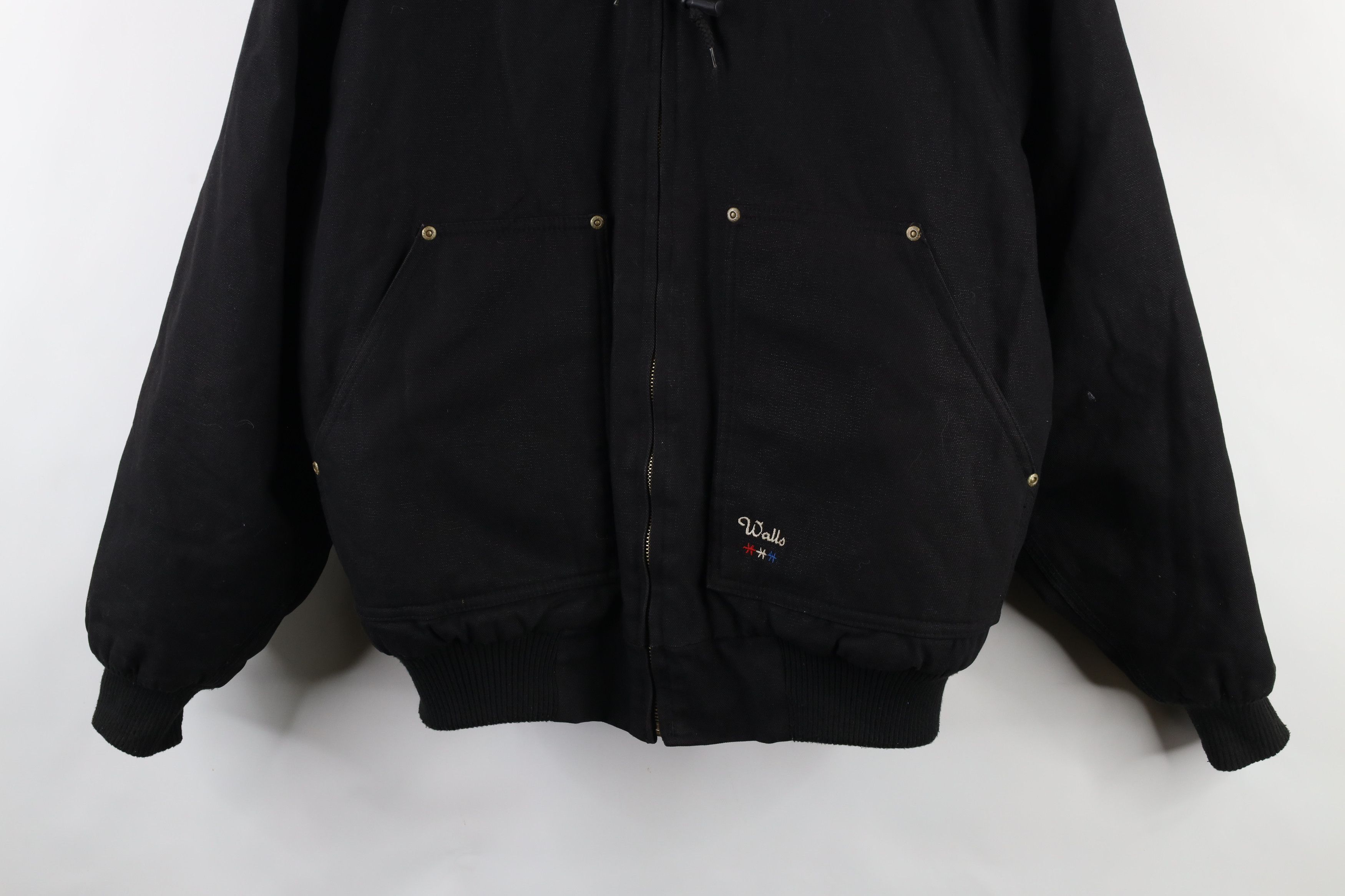 Vintage × Walls Vintage Walls Zero Zone Canvas Hooded Work Jacket Black Size US XL / EU 56 / 4 - 3 Thumbnail