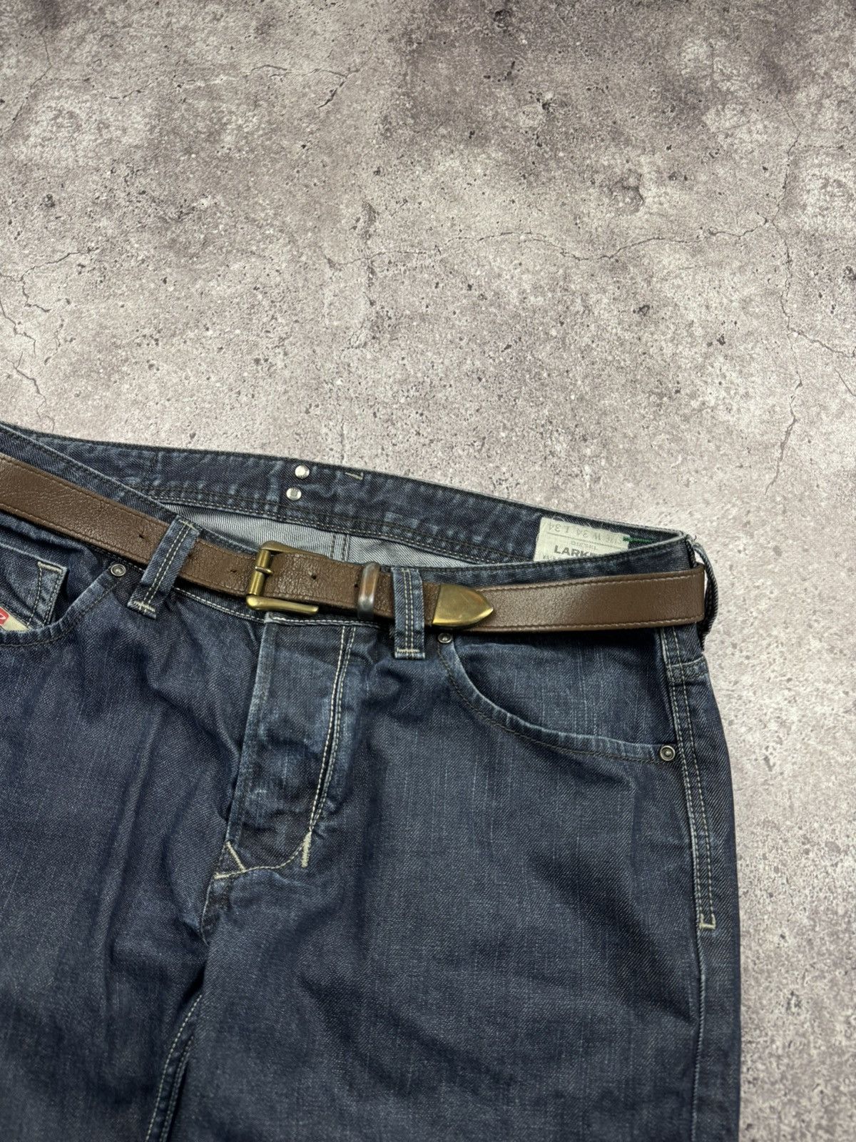 Japanese Brand 00’s NUMBER NINE STYLE WESTERN LEATHER RARE Y2K BELT VINTAGE Size ONE SIZE - 3 Thumbnail