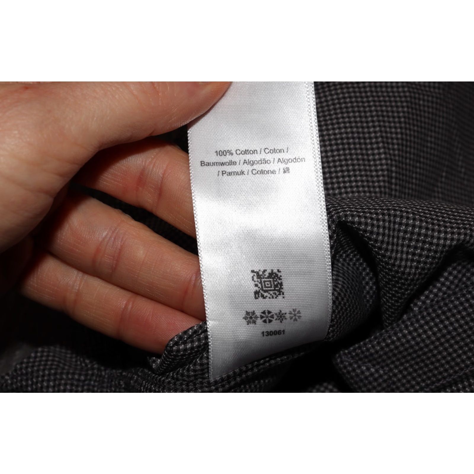 Fred Perry FRED PERRY SHIRT MEN'S M LONG SLEEVE CHECK BUTTON DOWN SHIRT M2570/102 GRAY Size US M / EU 48-50 / 2 - 6 Thumbnail