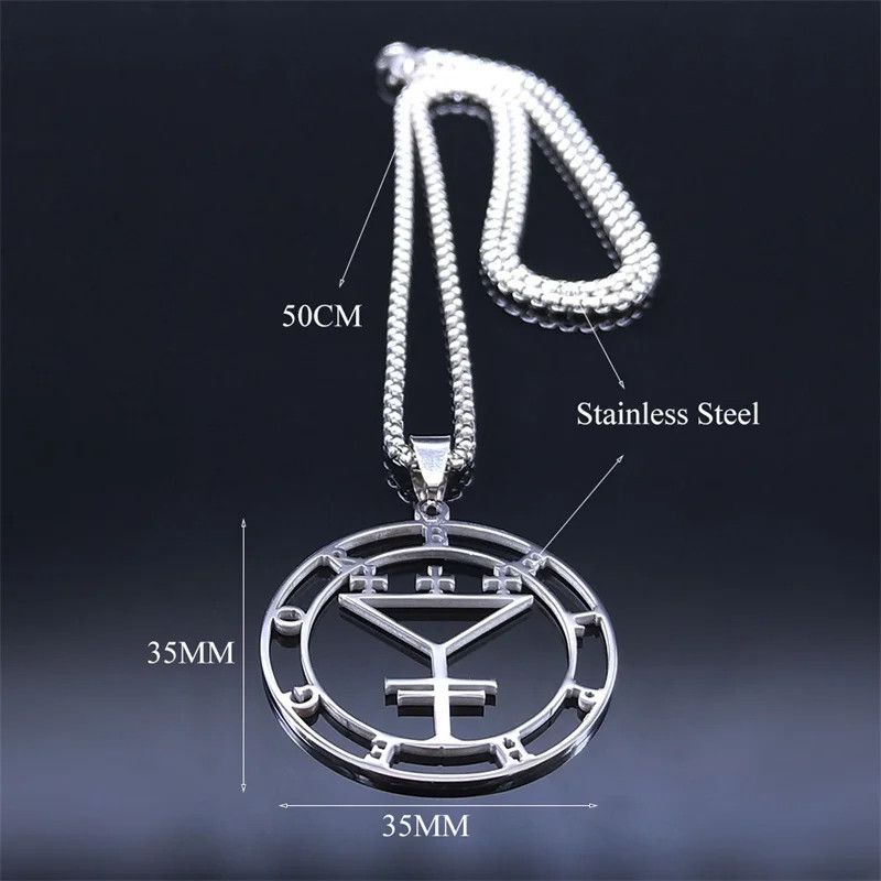 Jewelry Seal of BELPHEGOR Satan Pendant Necklace Emblem Talisman Size ONE SIZE - 5 Thumbnail